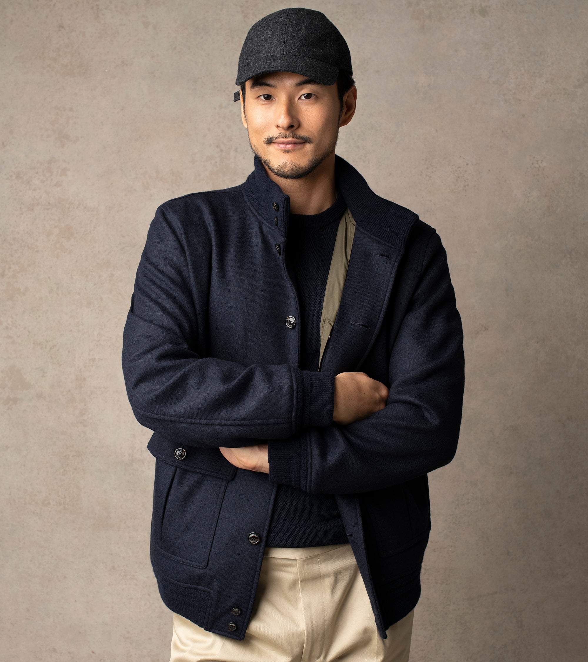 Valstar Valstarino Wool Jersey Jacket: Navy