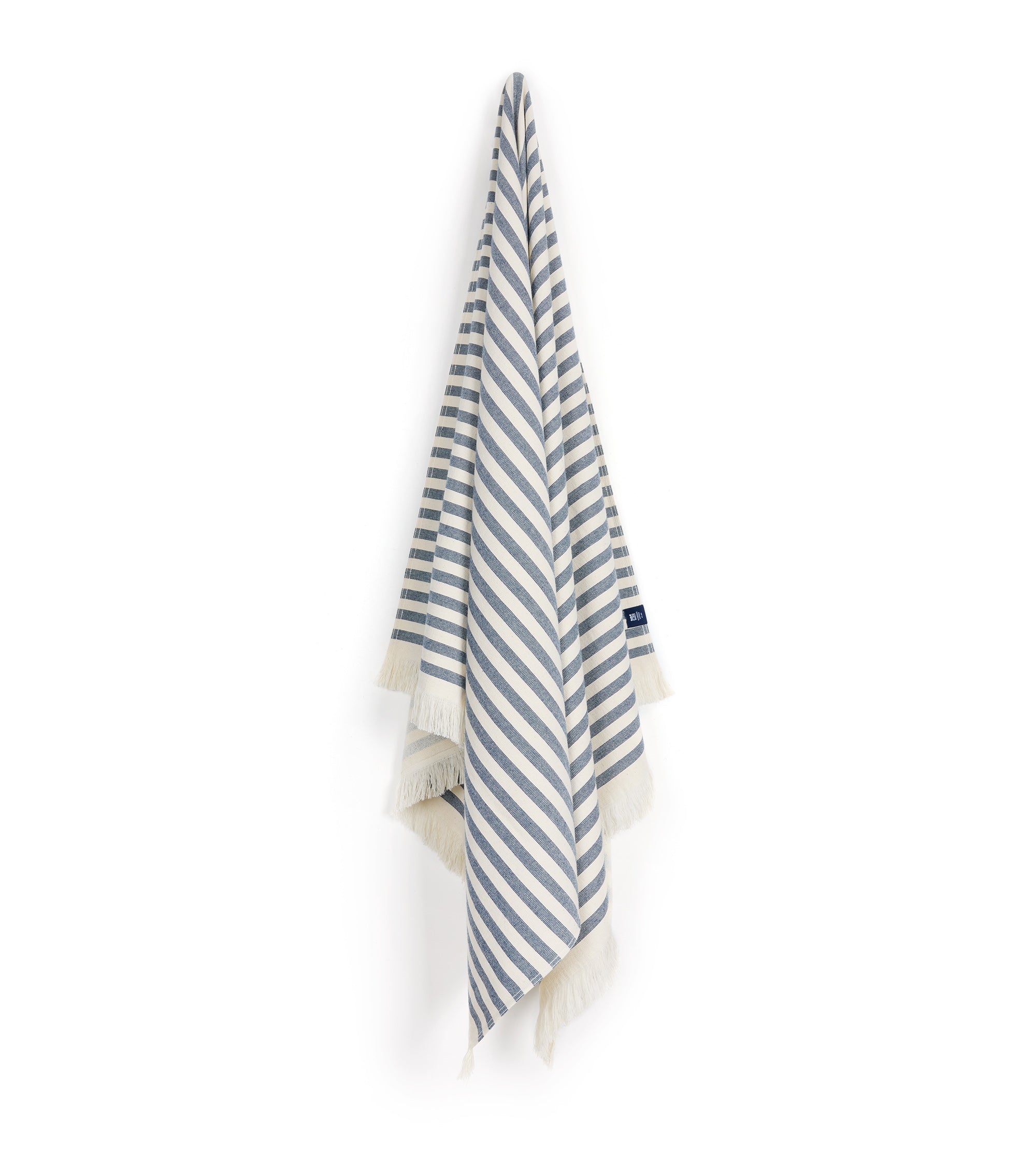 Torres Novas Barra Individual Size Beach Towel: Blue Stripe