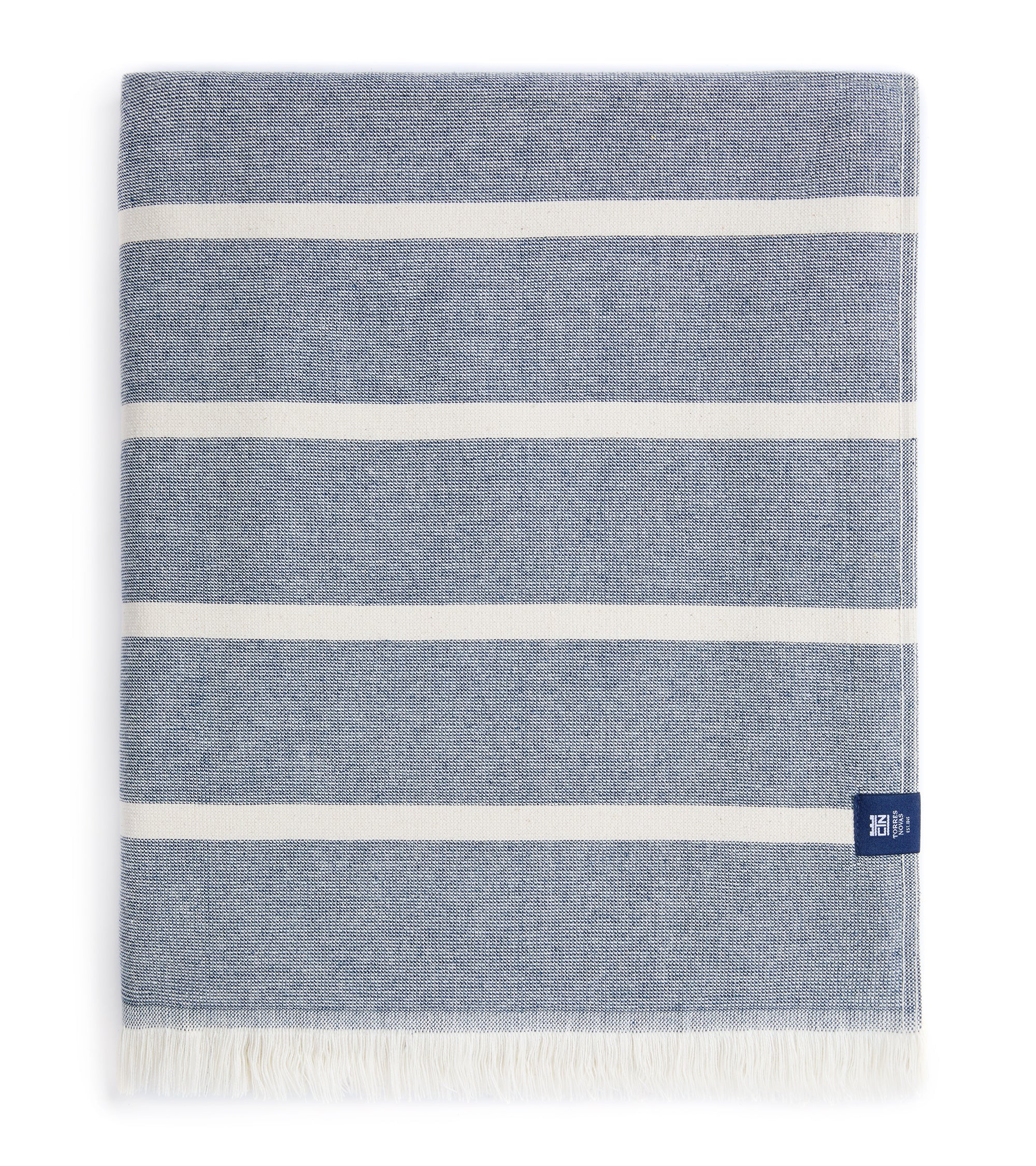 Torres Novas Belém Individual Size Beach Towel: Blue Stripe