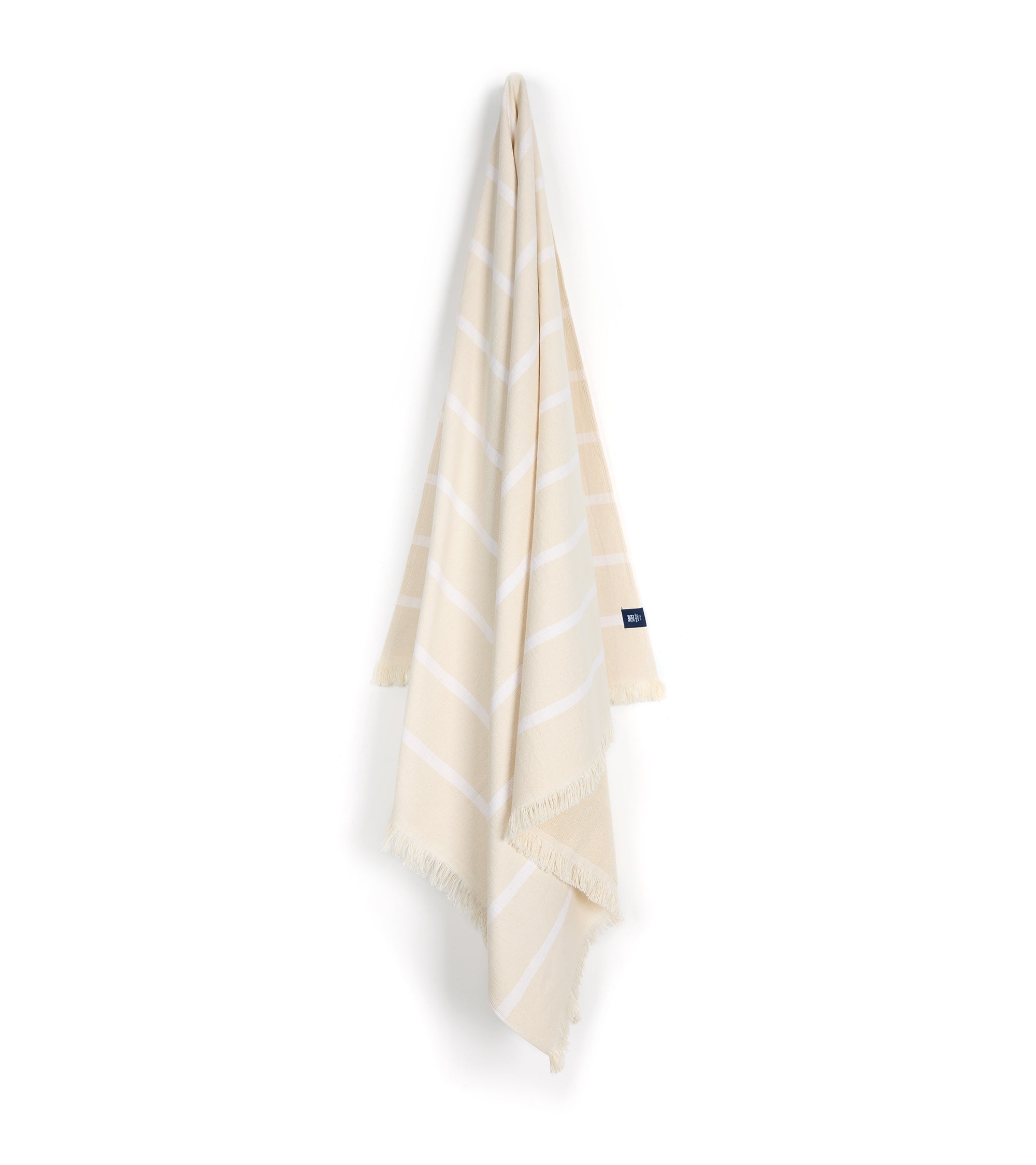 Torres Novas Boa-Nova Individual Size Beach Towel: White Stripe