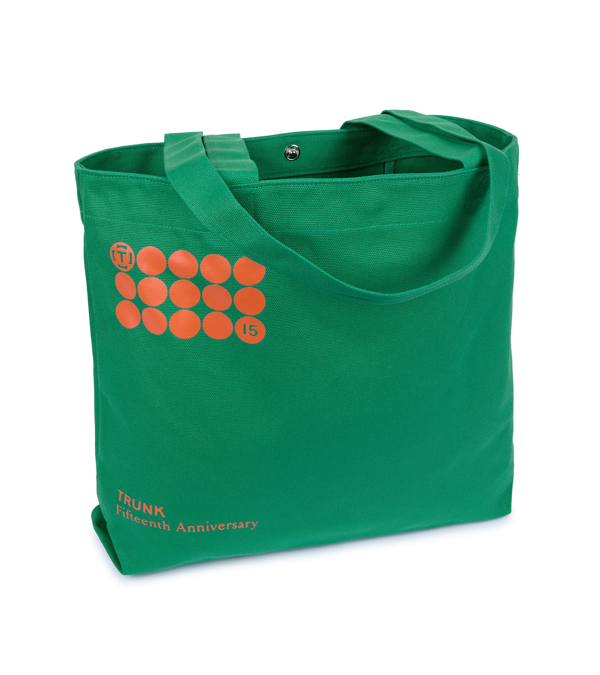 Trunk 15th Anniversary Cotton Canvas Shopper: Blue Green