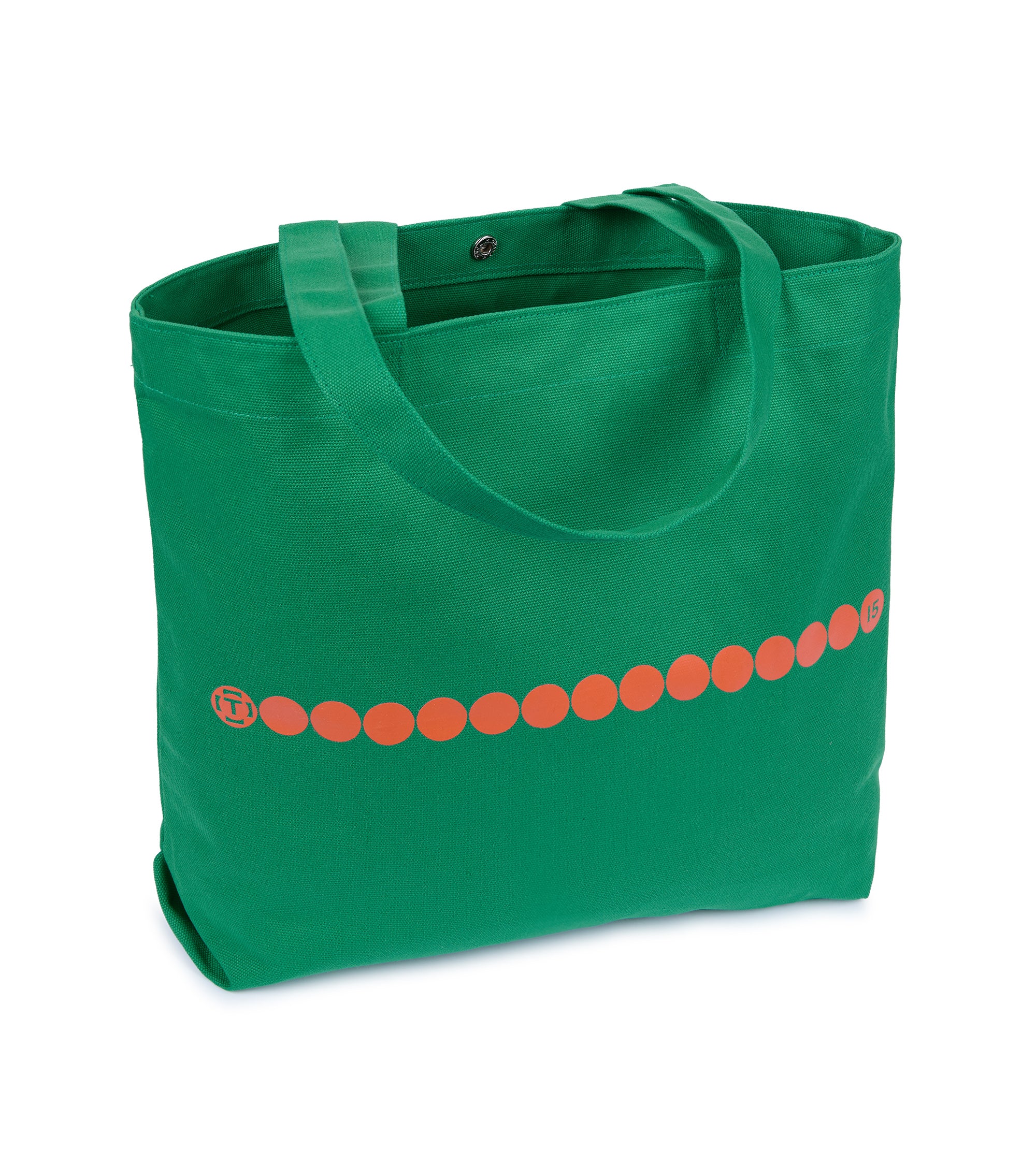 Trunk 15th Anniversary Cotton Canvas Shopper: Blue Green