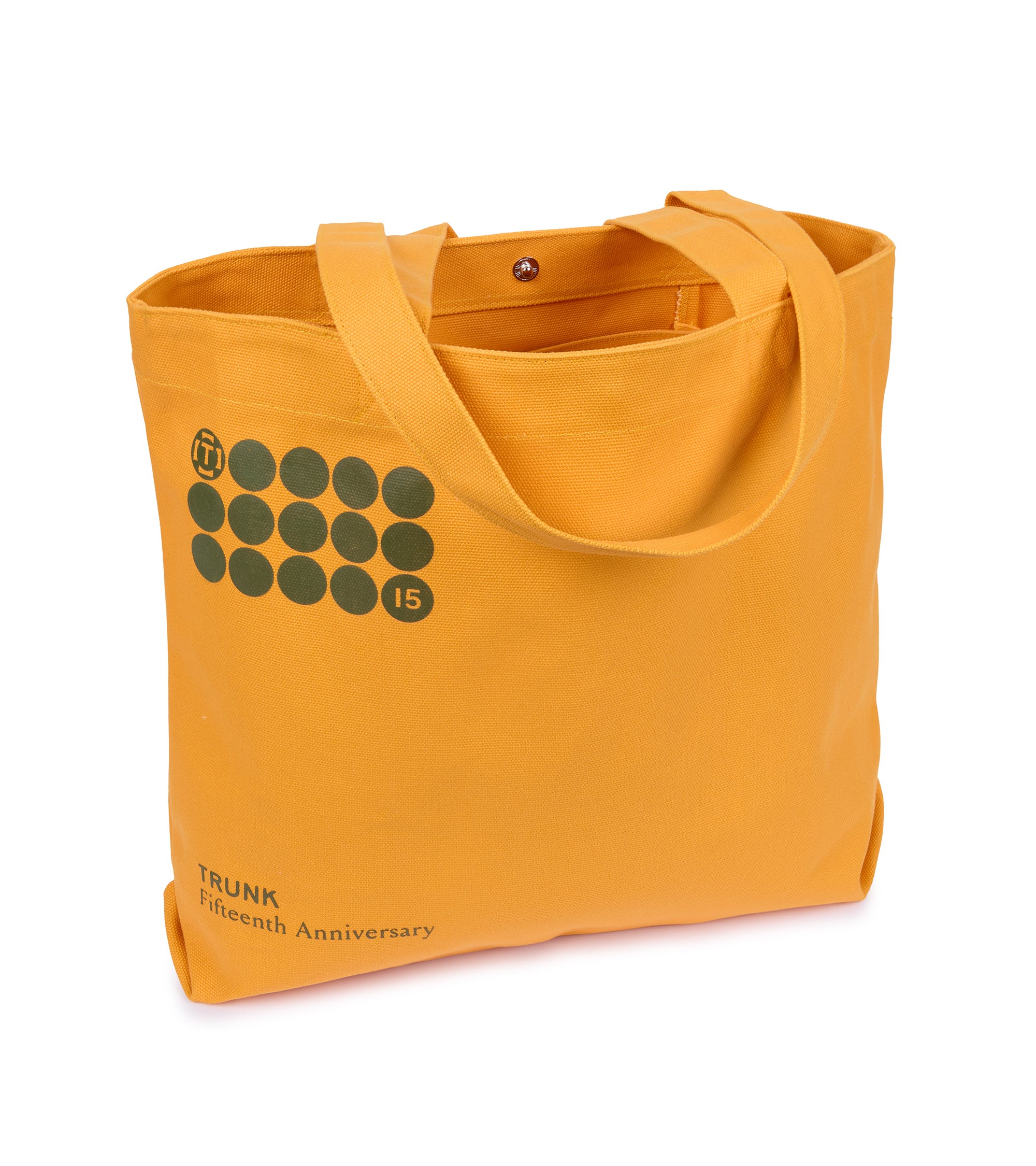 Trunk 15th Anniversary Cotton Canvas Shopper: Orange Yellow