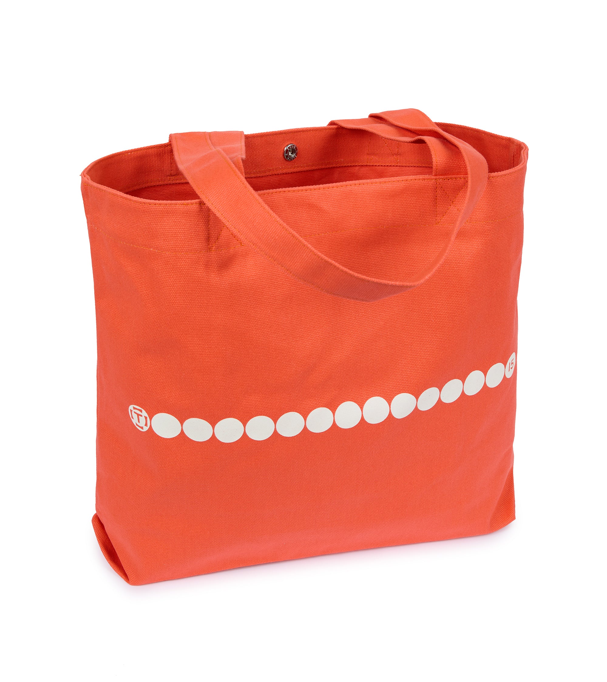 Trunk 15th Anniversary Cotton Canvas Shopper: Red Orange