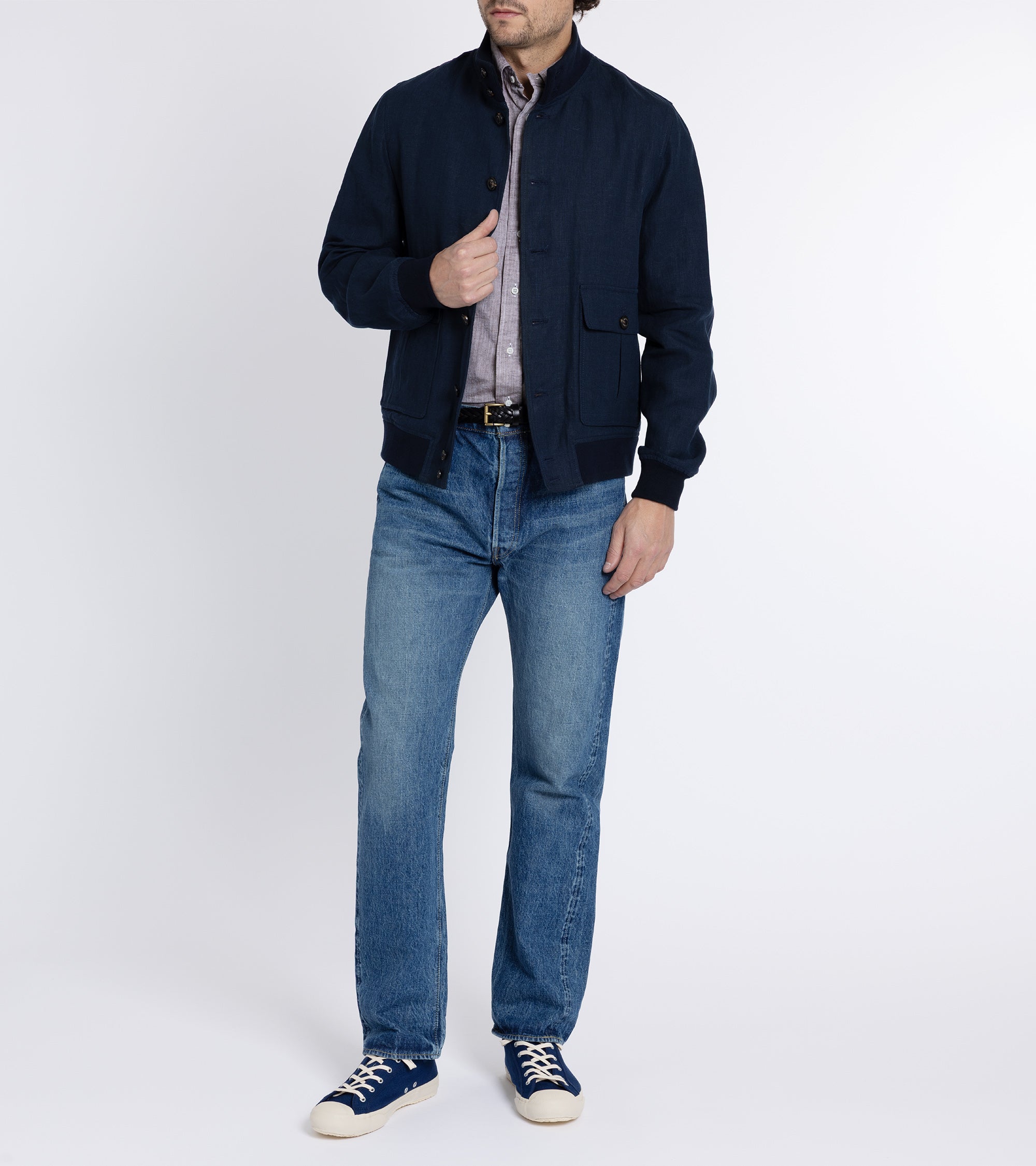Valstar Valstarino Linen Jacket: Navy