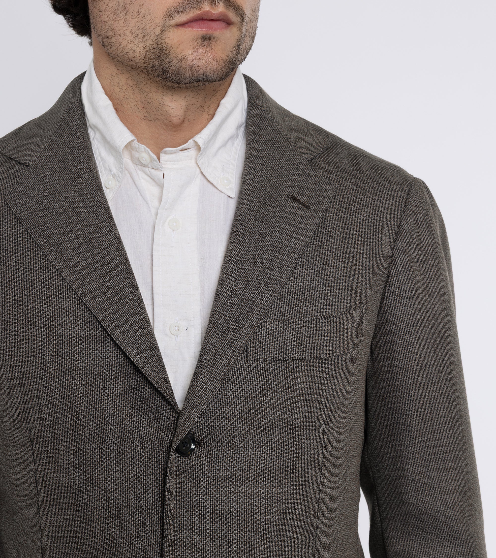 Ring Jacket Meister Wool Mesh Balloon Jacket: Brown