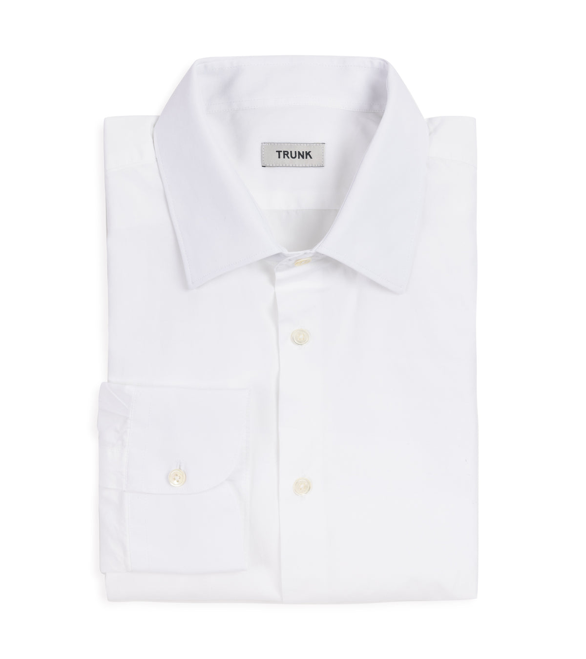 Trunk Allsop Cotton Poplin Formal Shirt: White