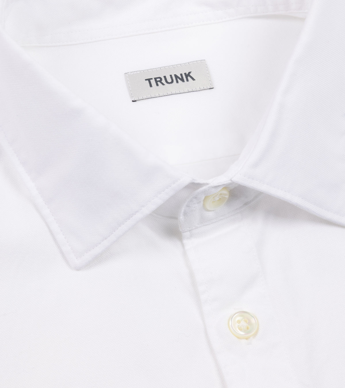 Trunk Austin Cotton Oxford Shirt: White