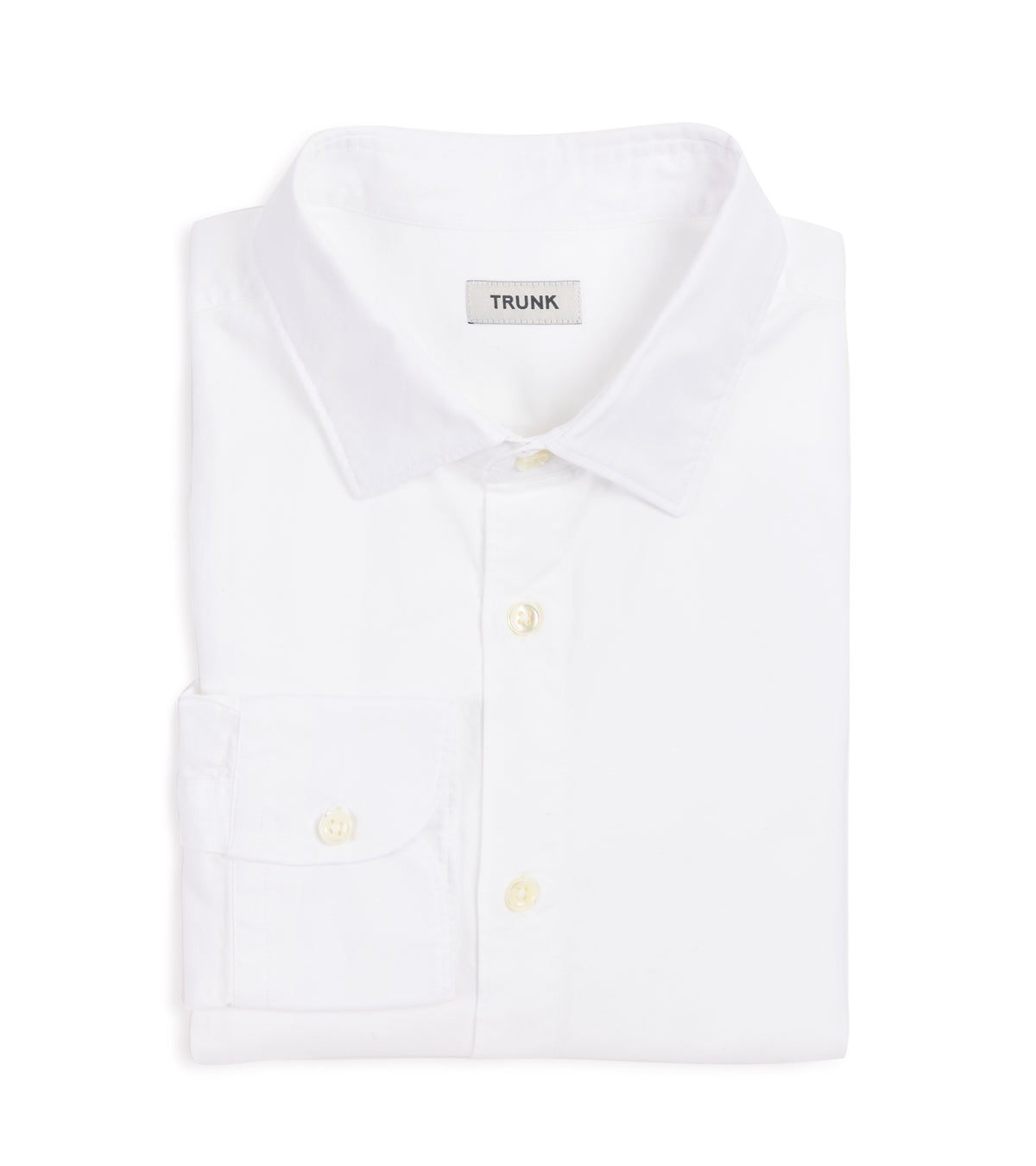 Trunk Austin Cotton Oxford Shirt: White