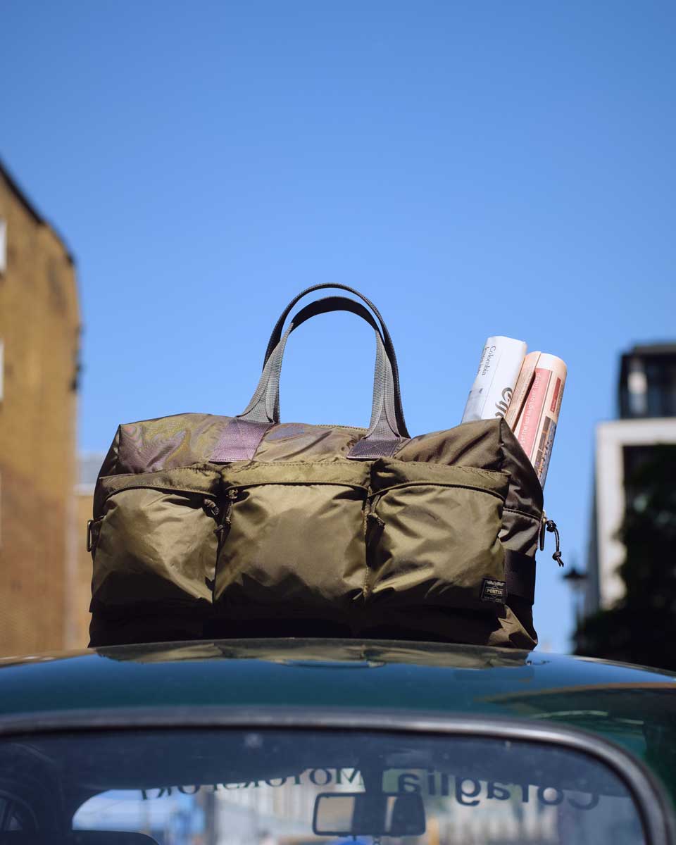 PORTER Flex 2Way Duffle Bag (S): Olive Drab