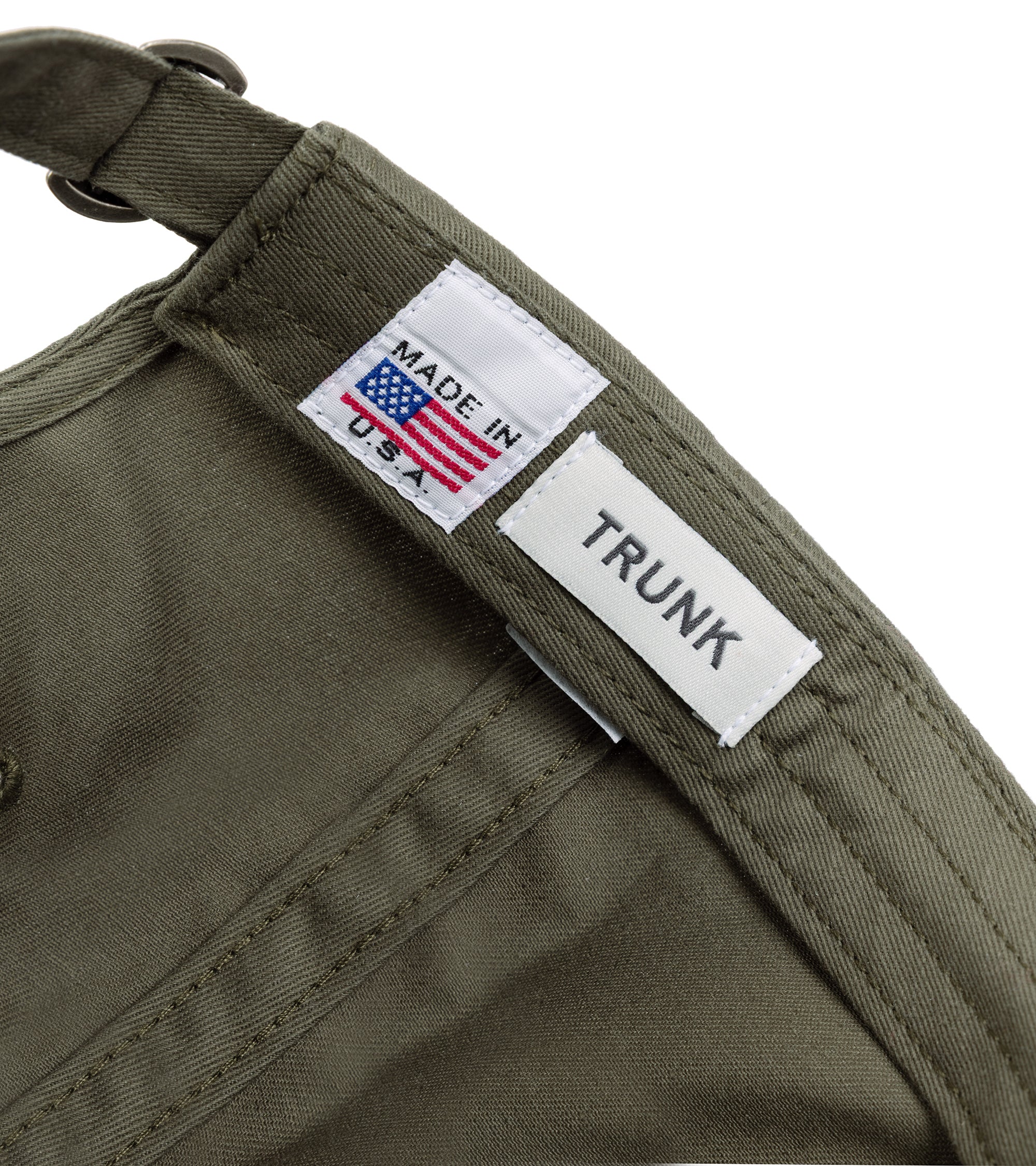 Trunk Brushed Cotton Twill Baseball Cap: Olive