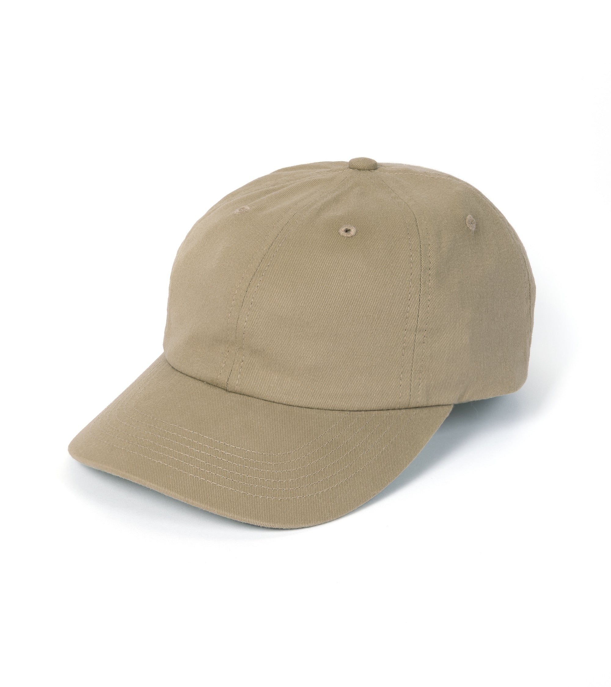 Trunk Brushed Cotton Twill Baseball Cap: Khaki