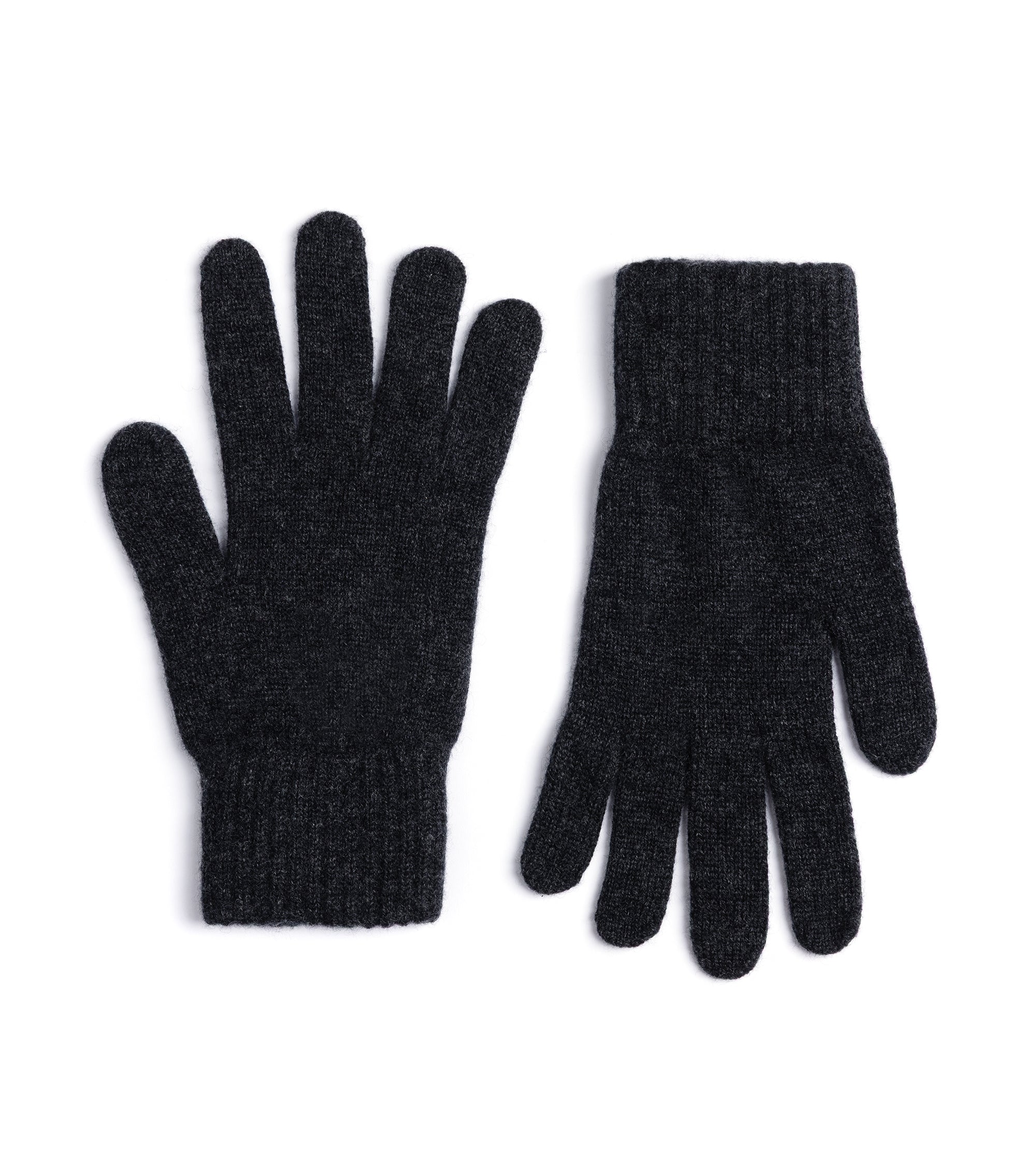 Trunk Cashmere Knitted Gloves: Charcoal
