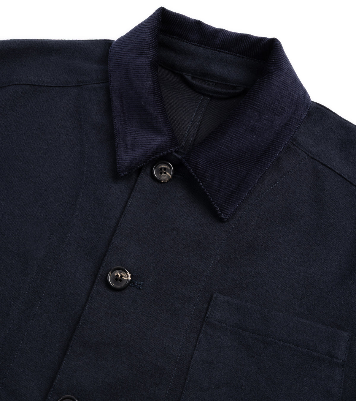 Trunk Coleman Brushed Japanese Cotton Jacket: Navy