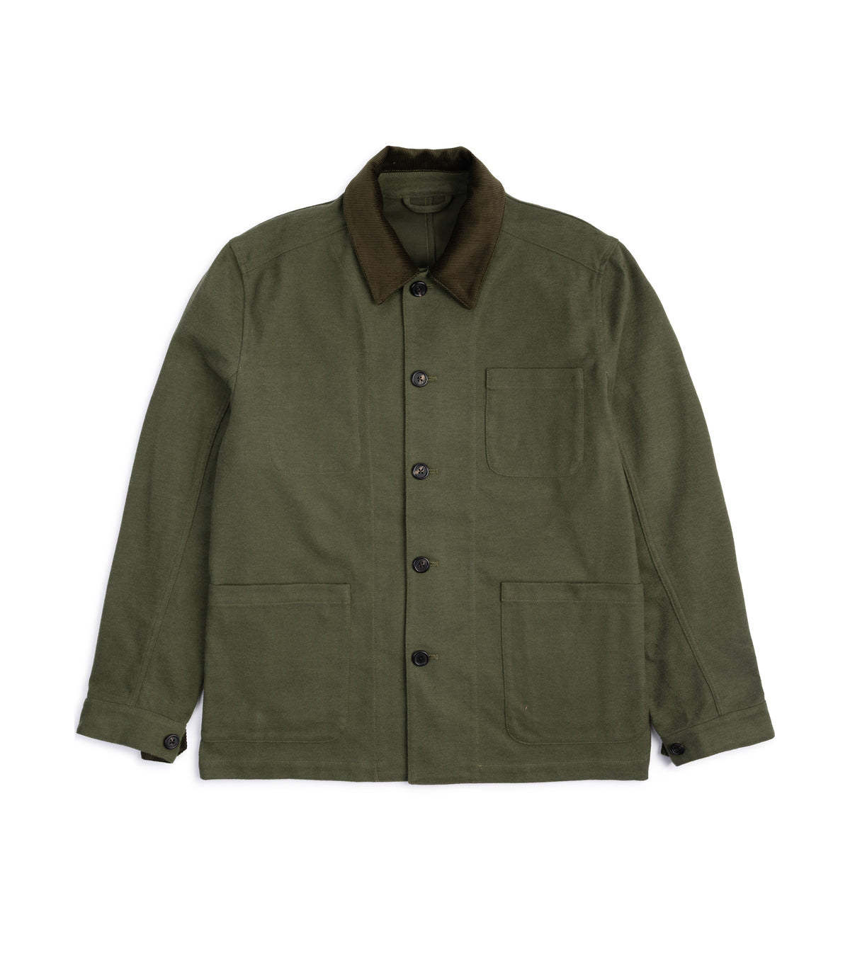 Trunk Coleman Brushed Japanese Cotton Jacket: Olive