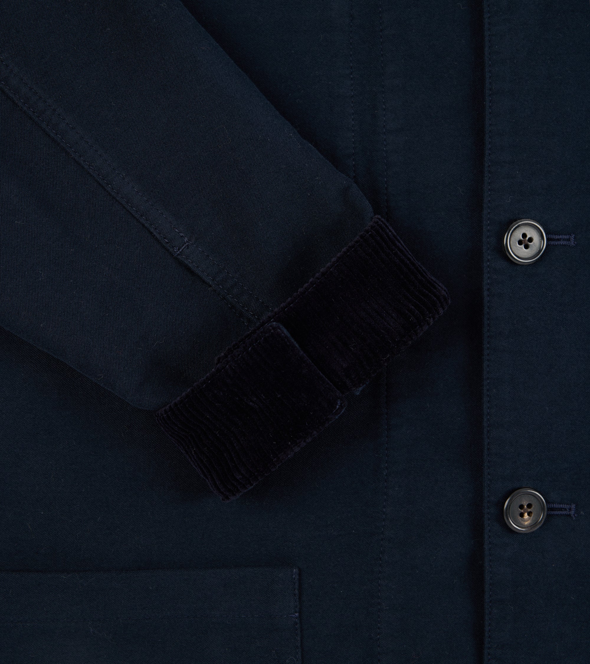 Trunk Coleman Cotton Moleskin Chore Jacket: Navy