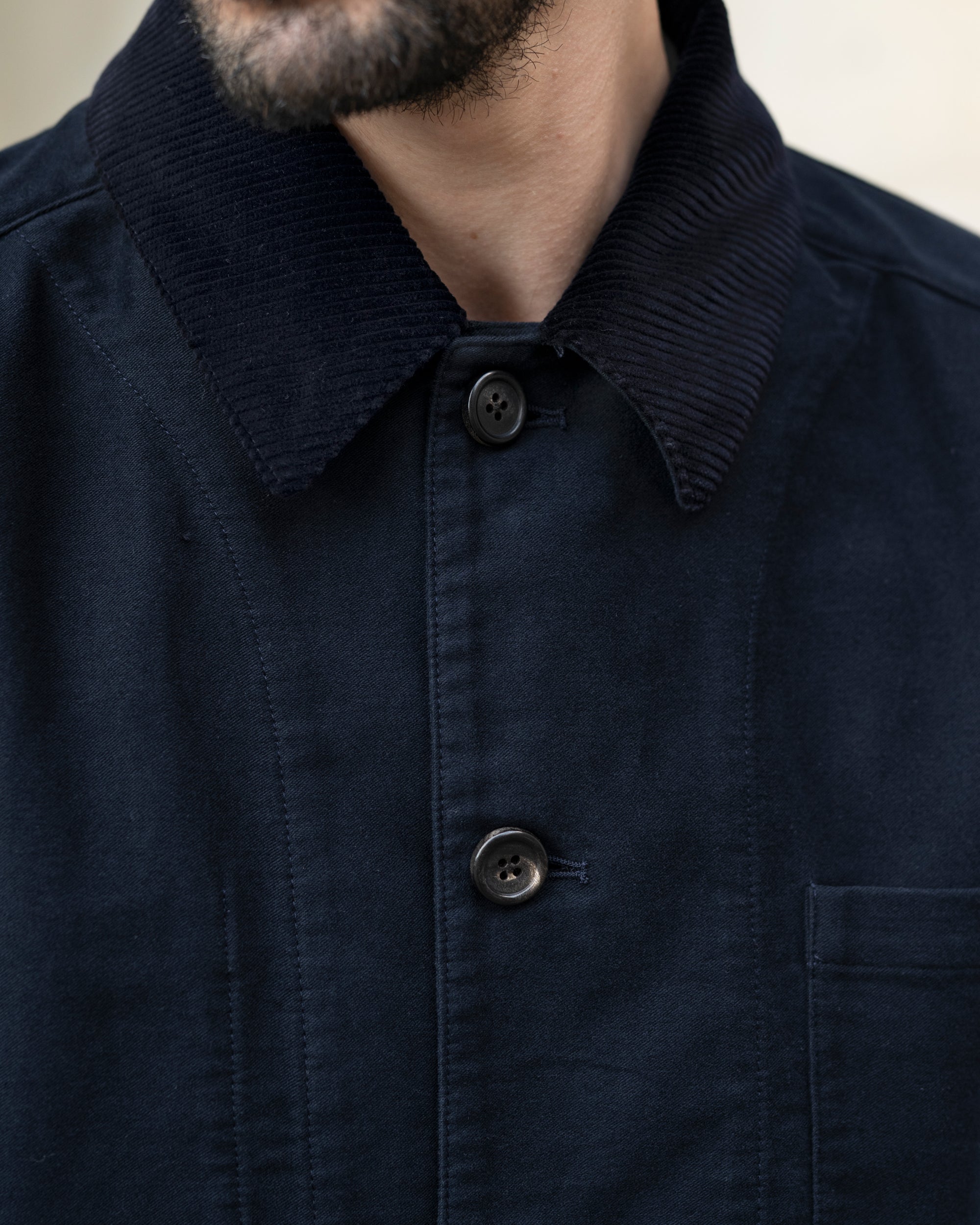 Trunk Coleman Cotton Moleskin Chore Jacket: Navy