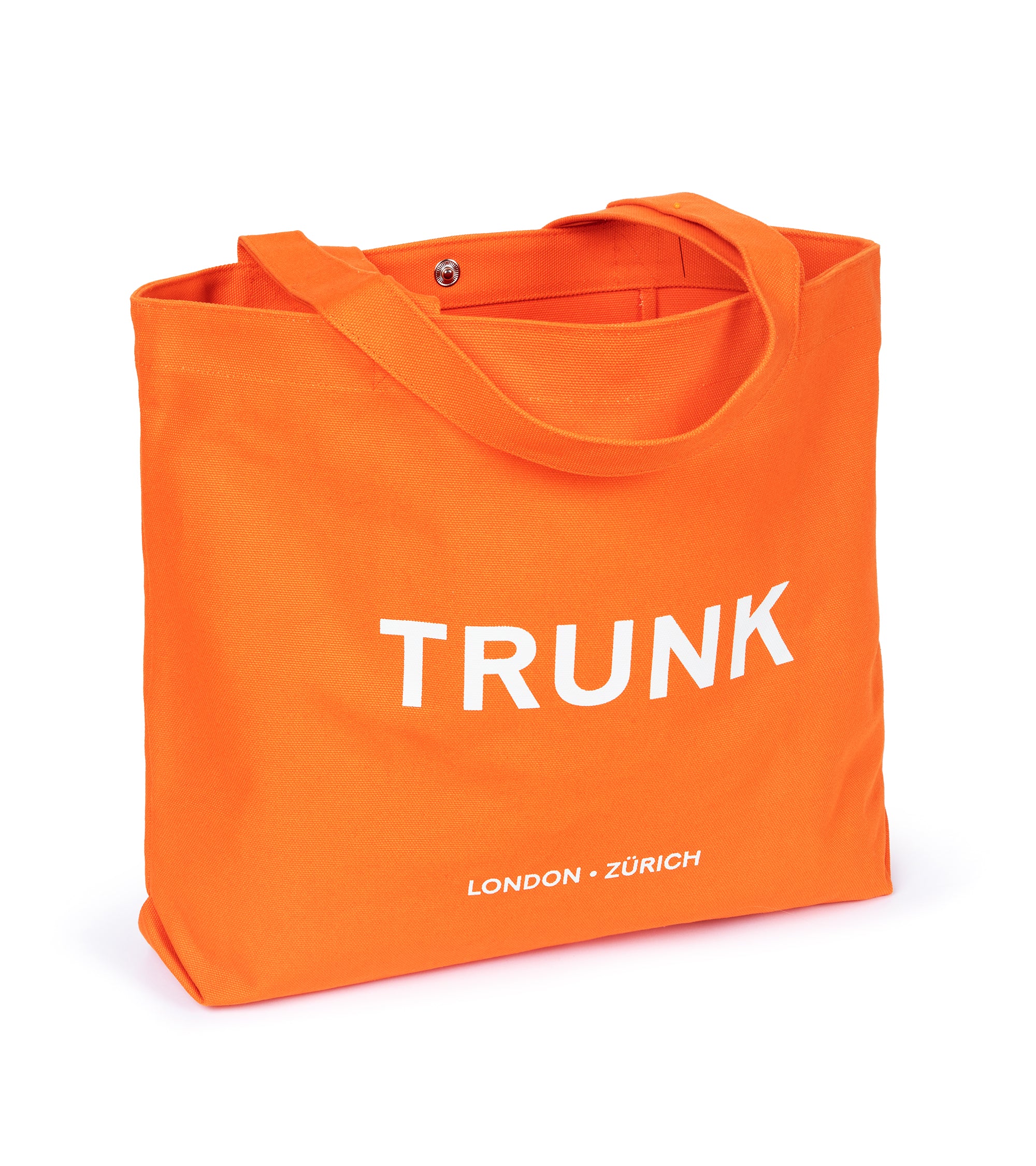 Trunk Cotton Canvas Shopper: Orange