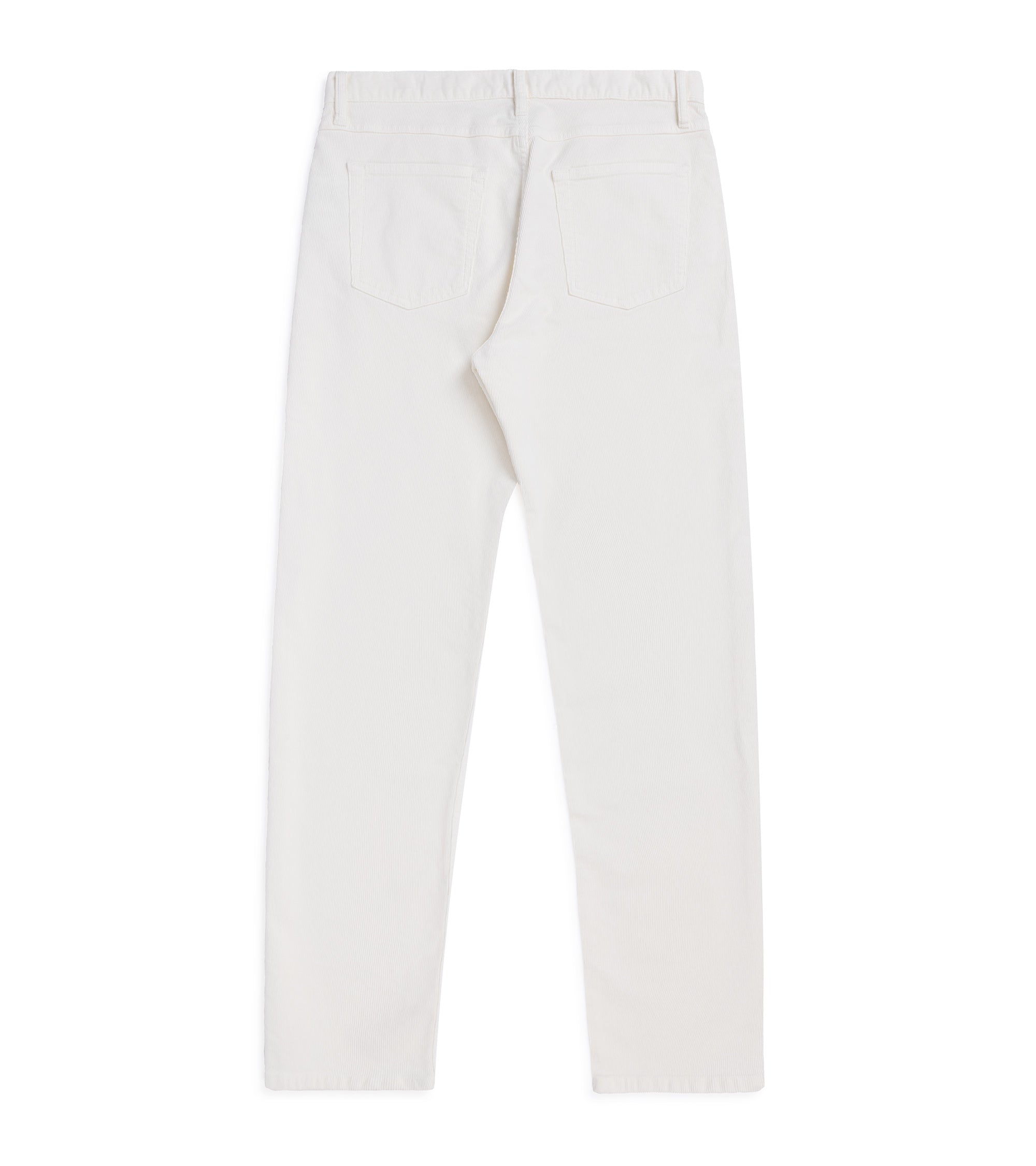 Trunk Dean Corduroy 5 Pocket Trousers: Egret White