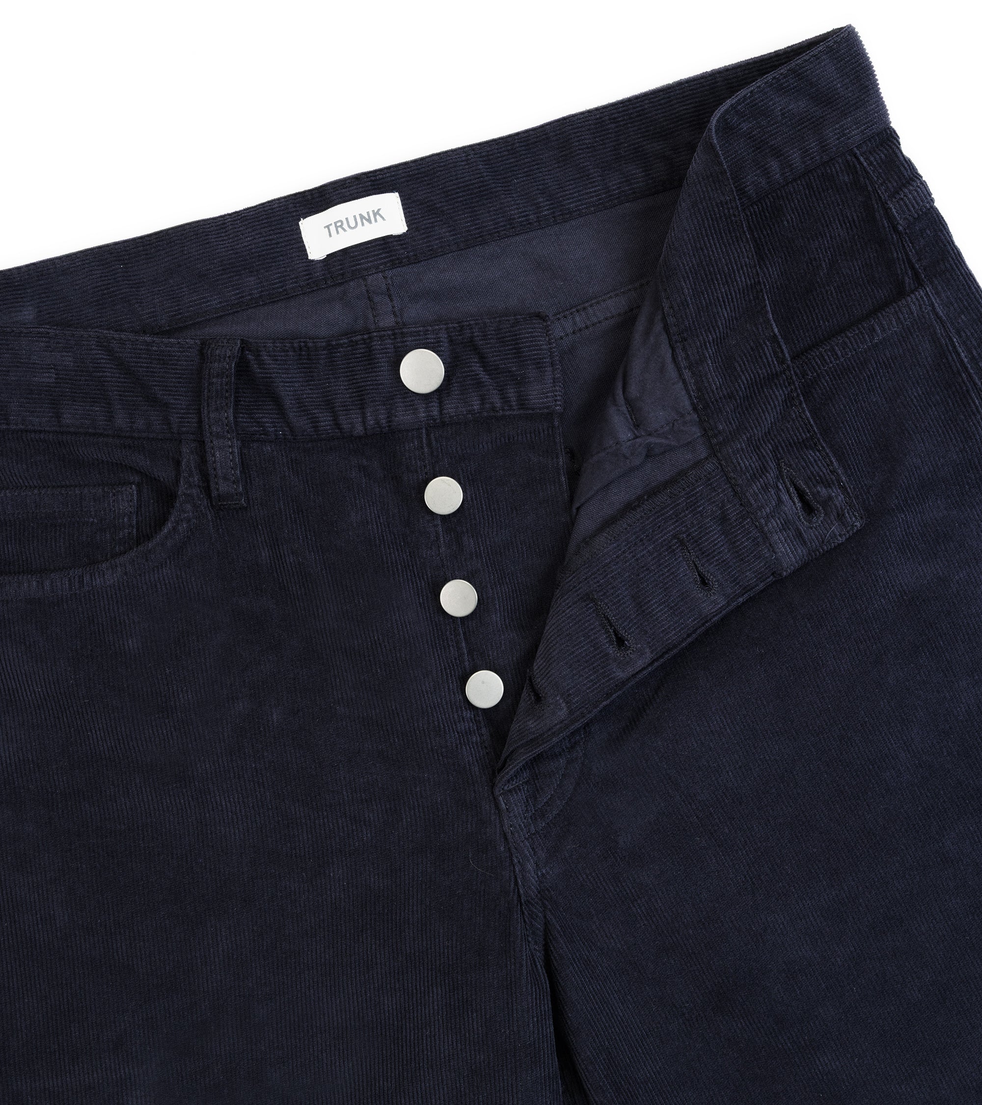 Trunk Dean Corduroy 5 Pocket Trousers: Navy