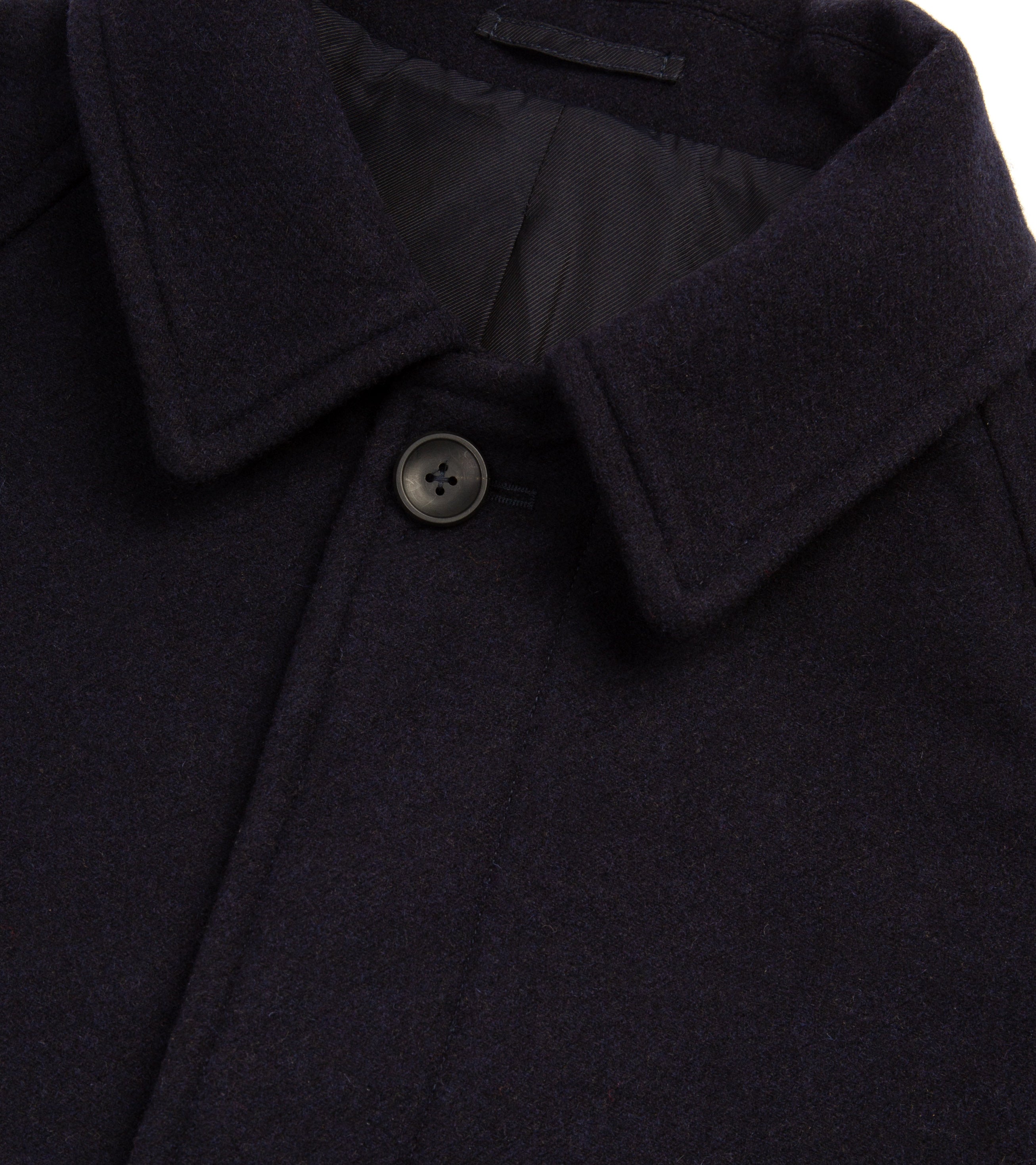Trunk Devonshire Abraham Moon Wool Overcoat: Navy