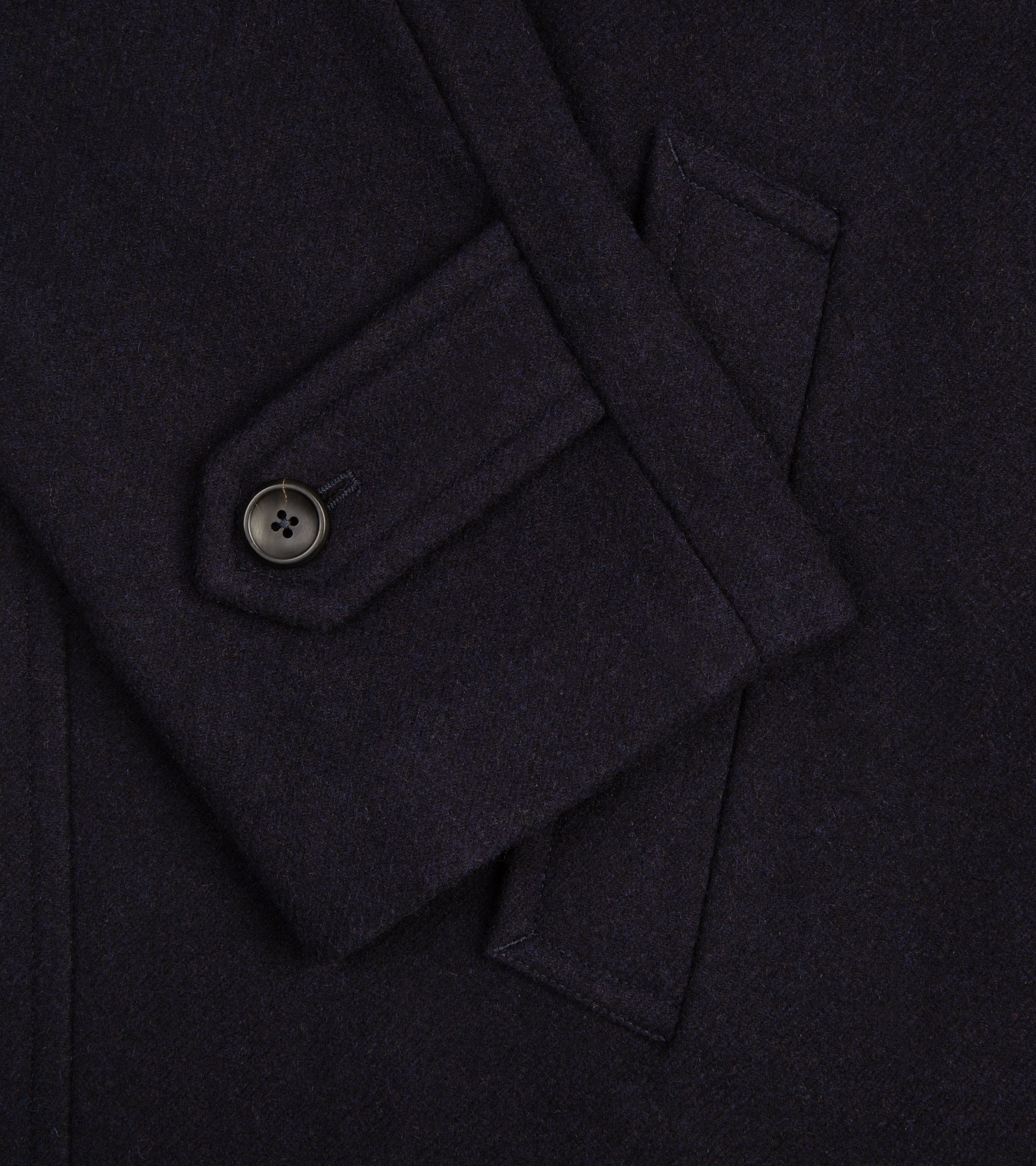 Trunk Devonshire Abraham Moon Wool Overcoat: Navy