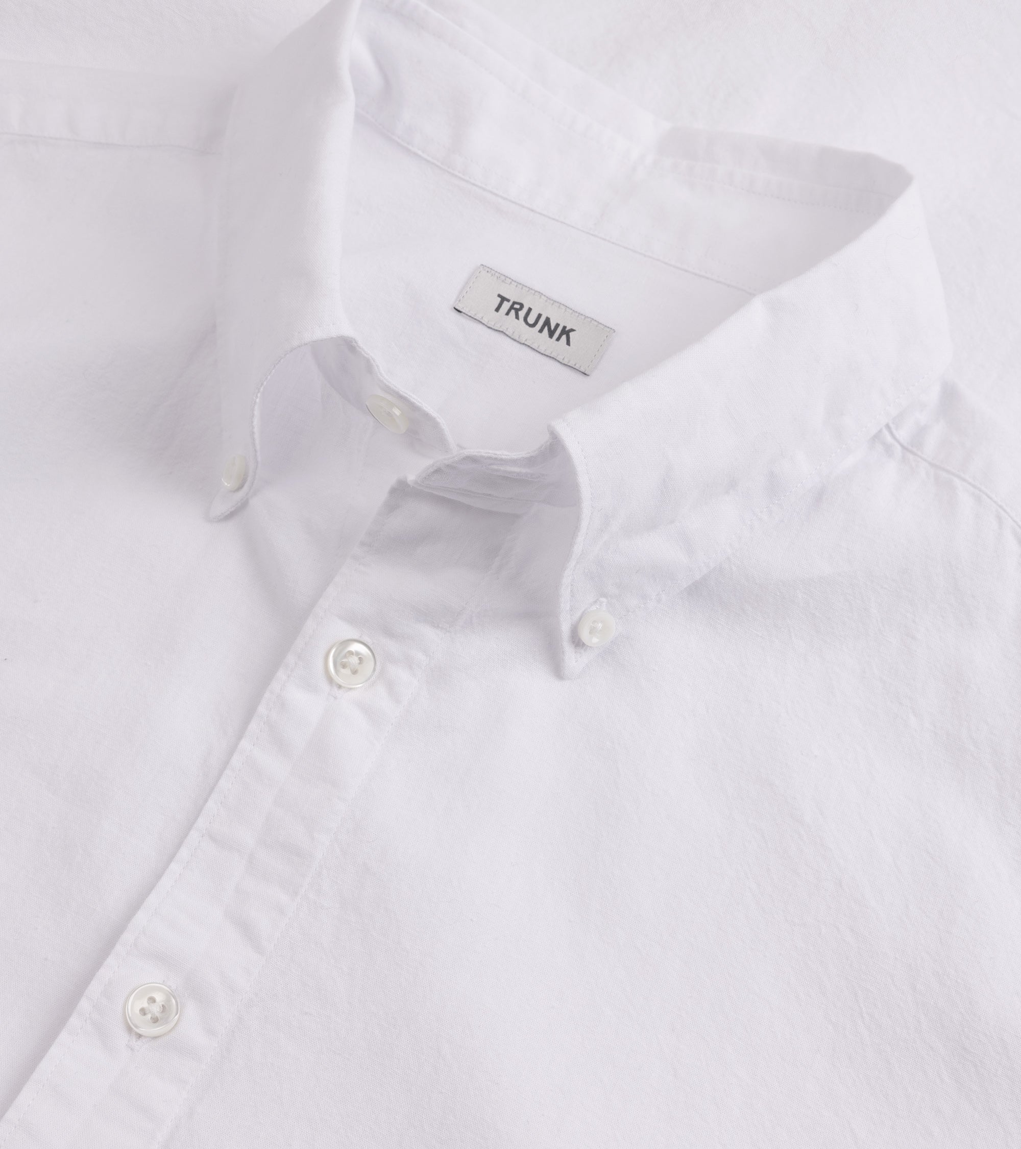 Trunk Eldon Cotton Linen Shirt: White