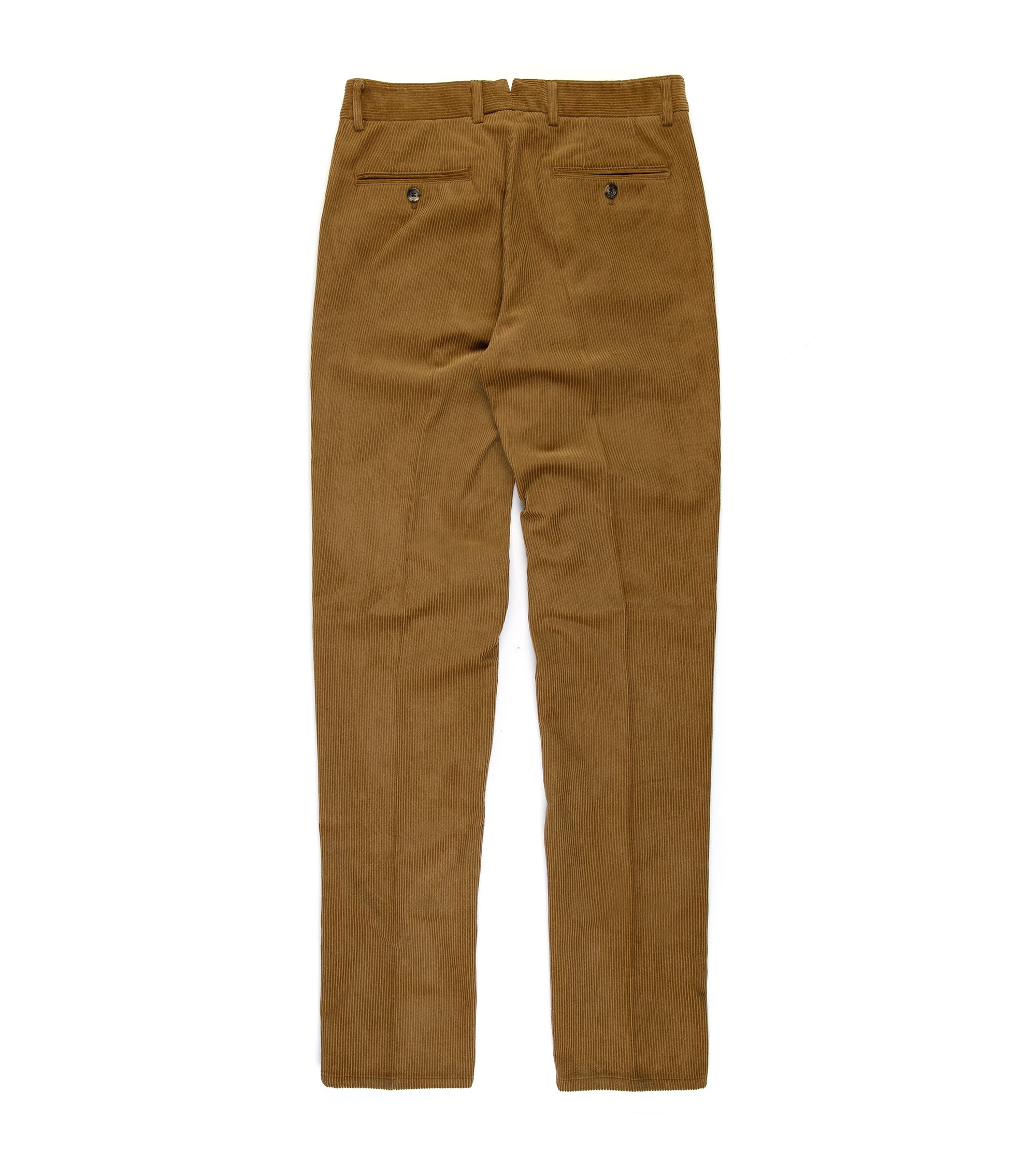 Trunk Hollen Single Pleat Corduroy Trousers: Tan