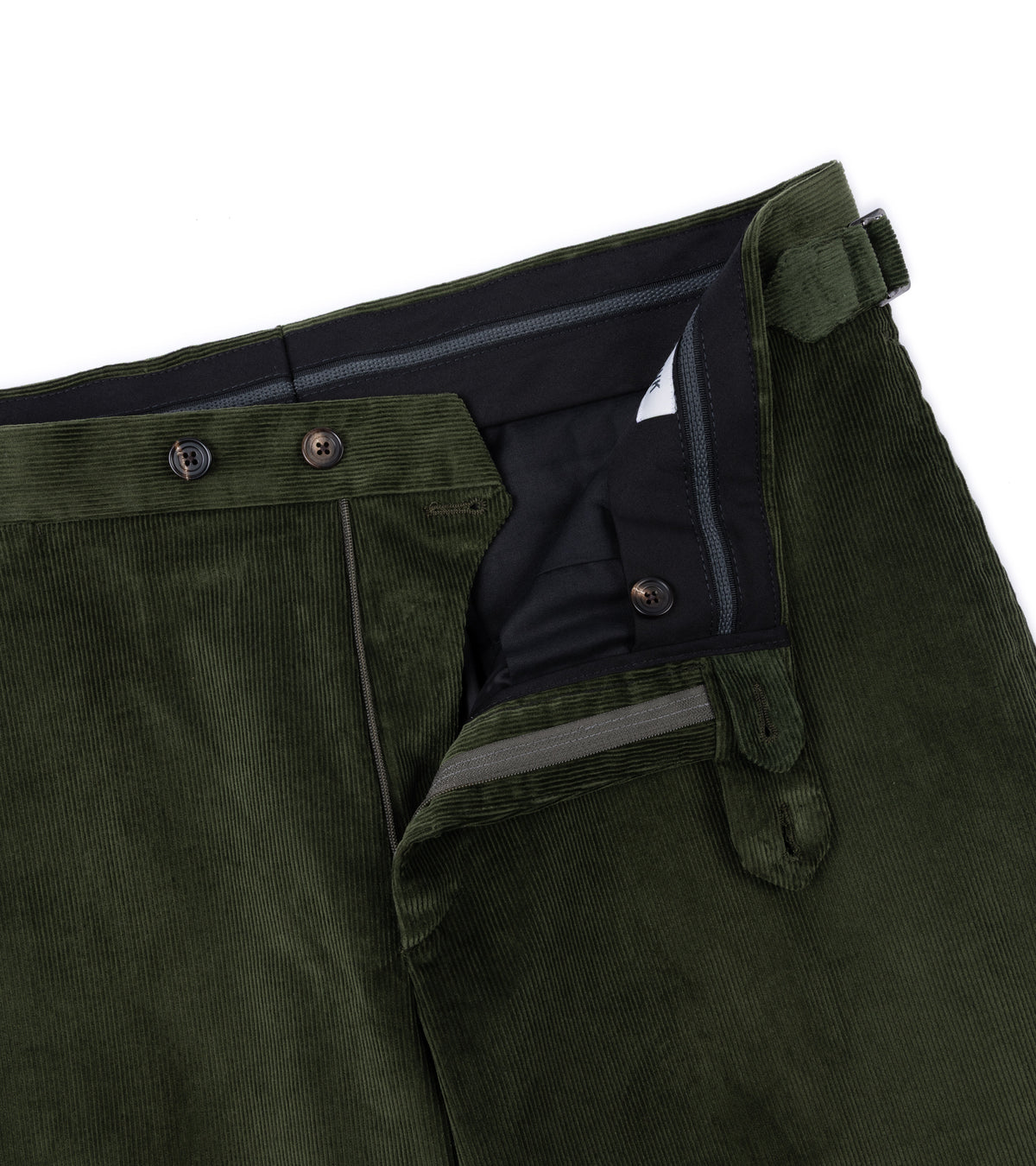 Trunk Hutton Cotton Corduroy Tailored Trousers: Olive