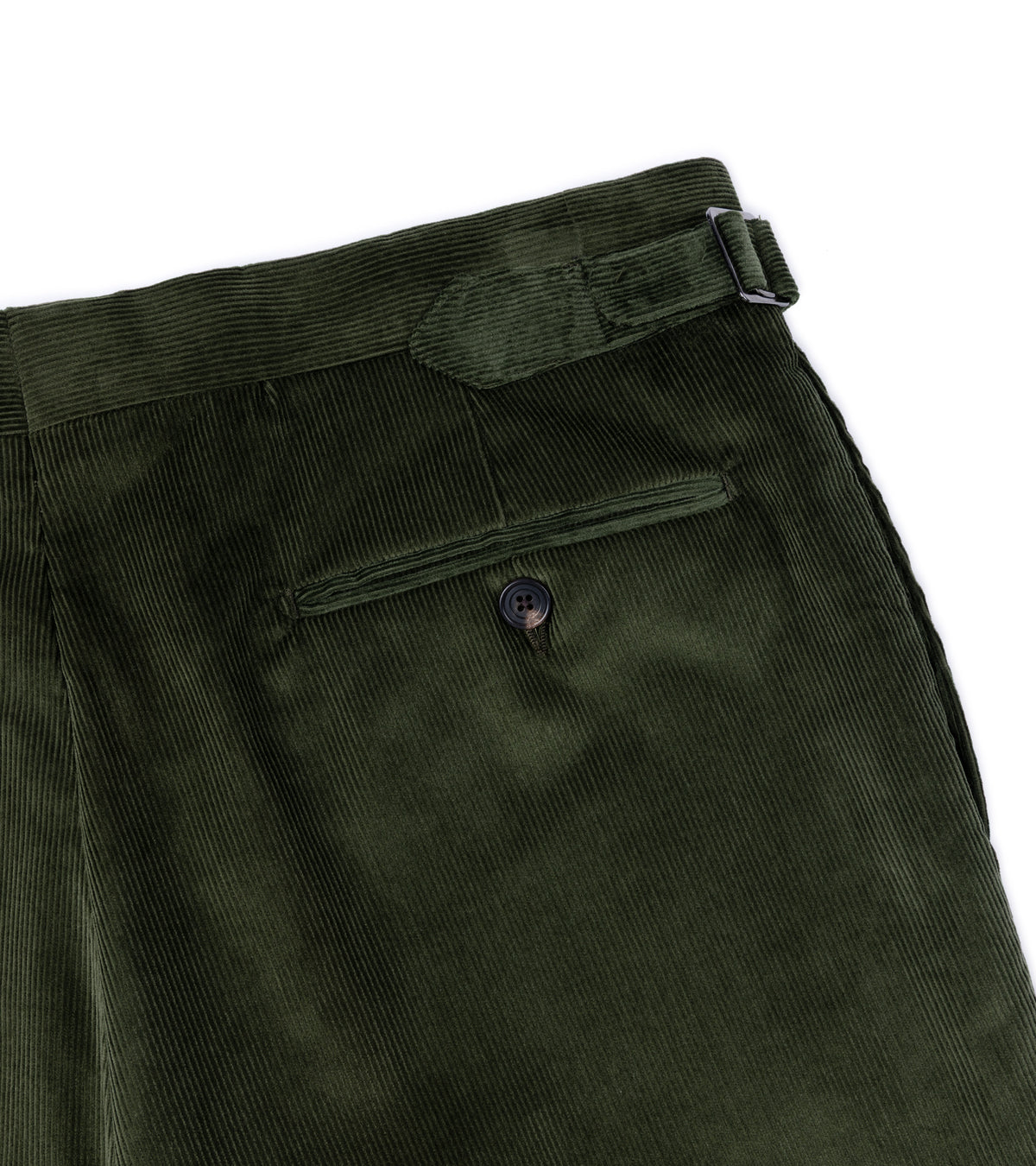 Trunk Hutton Cotton Corduroy Tailored Trousers: Olive