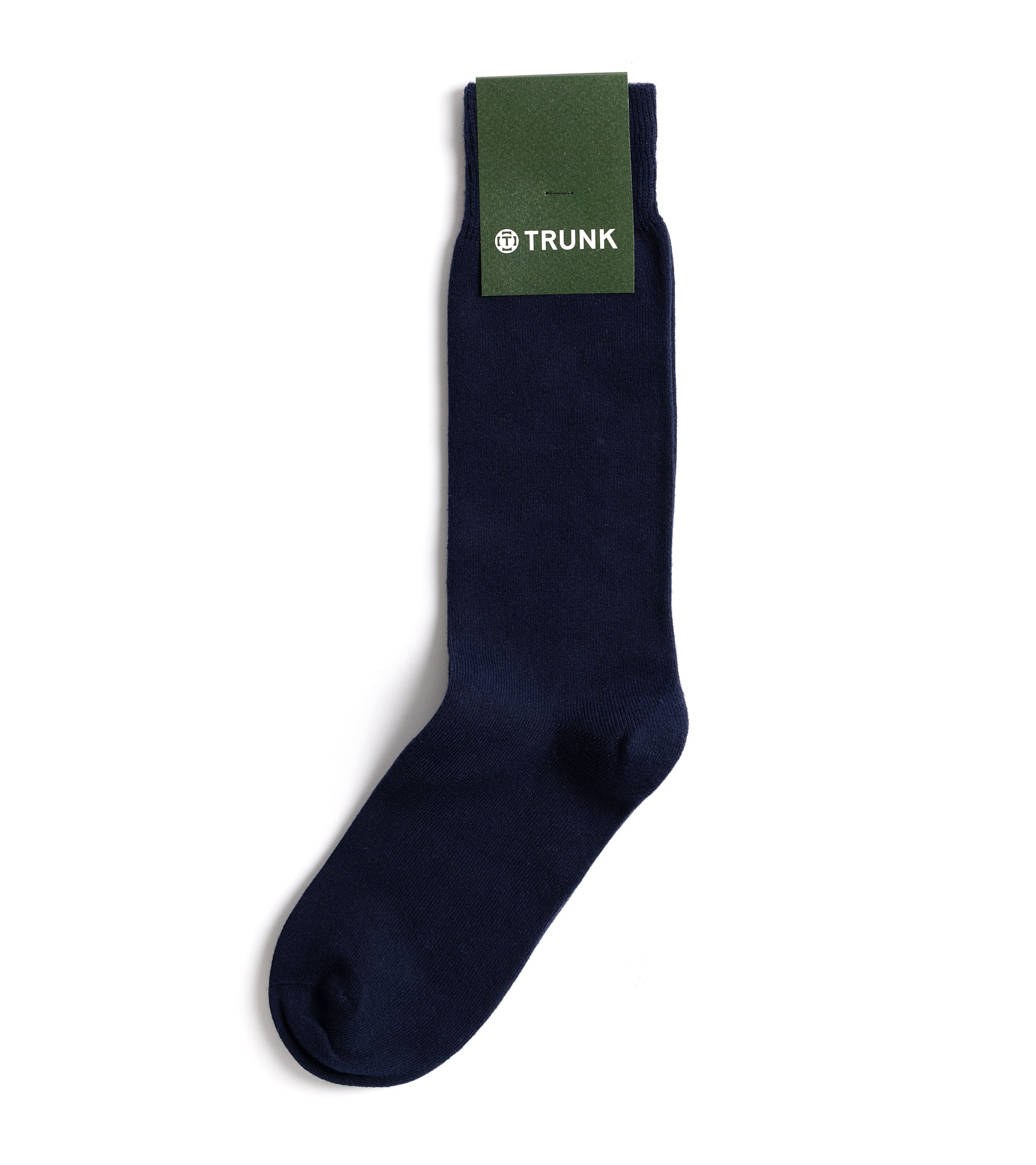 Trunk Plain Cotton Socks: Navy