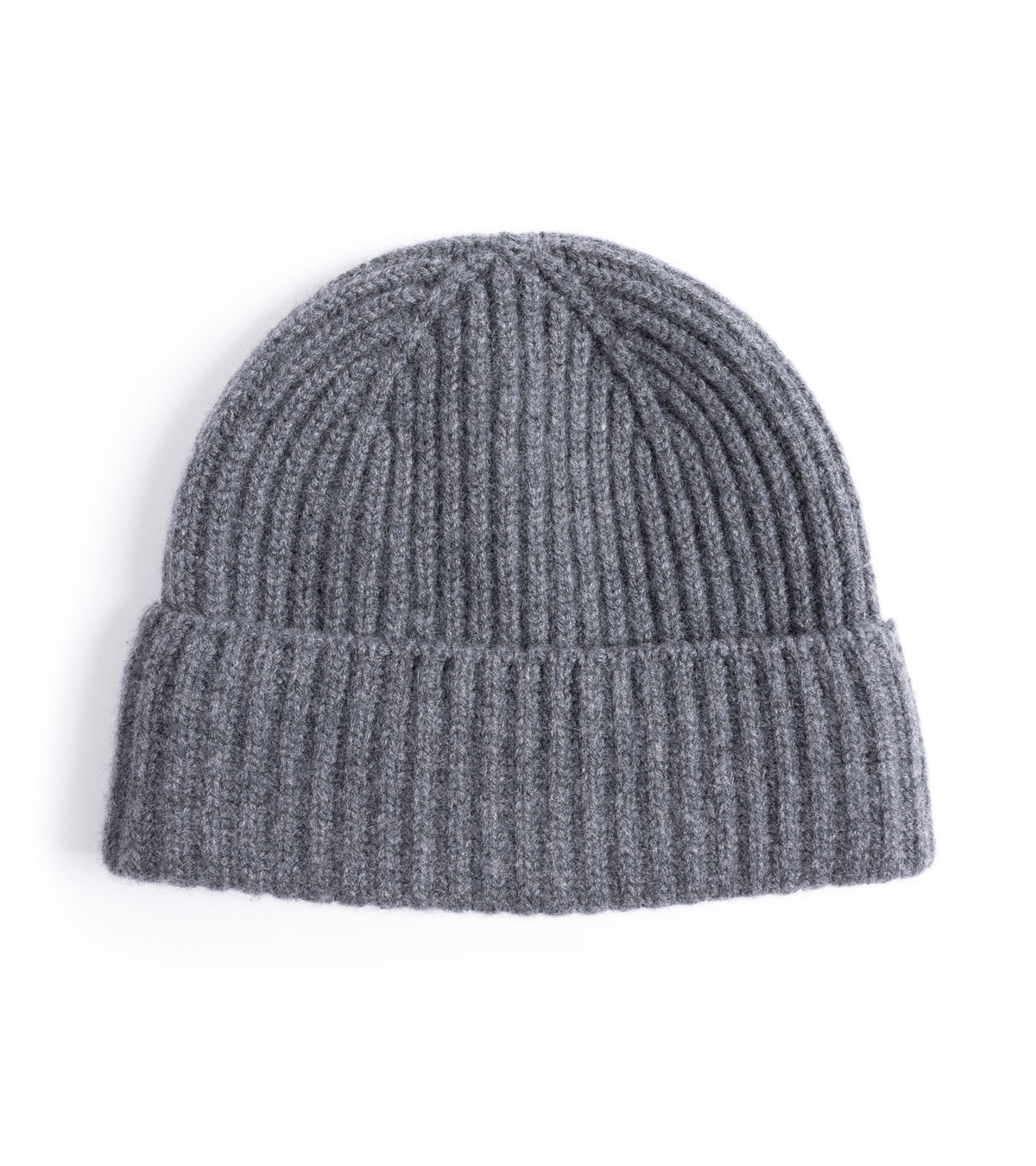 Trunk Seamless Ribbed Cashmere Beanie: Derby Grey