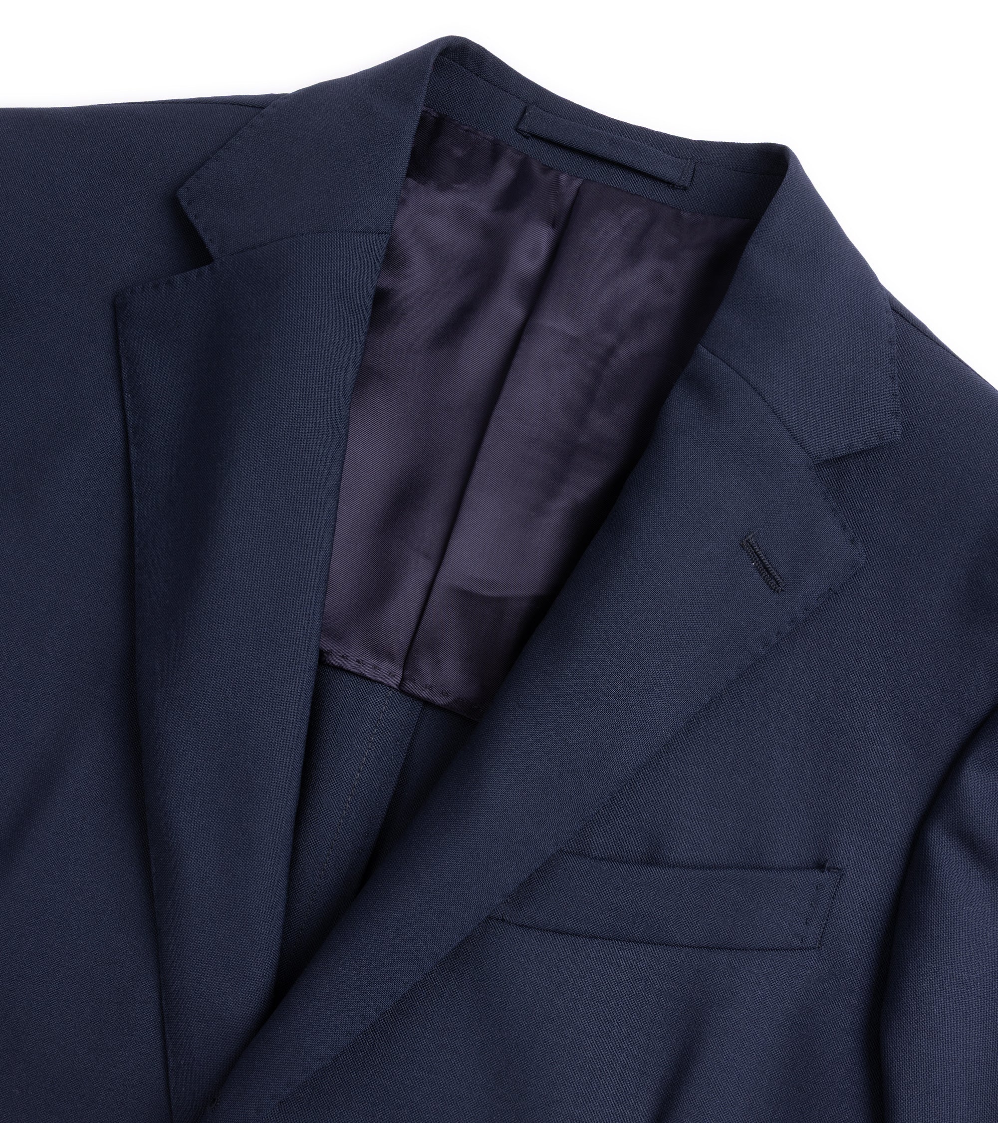 Trunk Walbrook High Twist Wool Suit Jacket: Navy