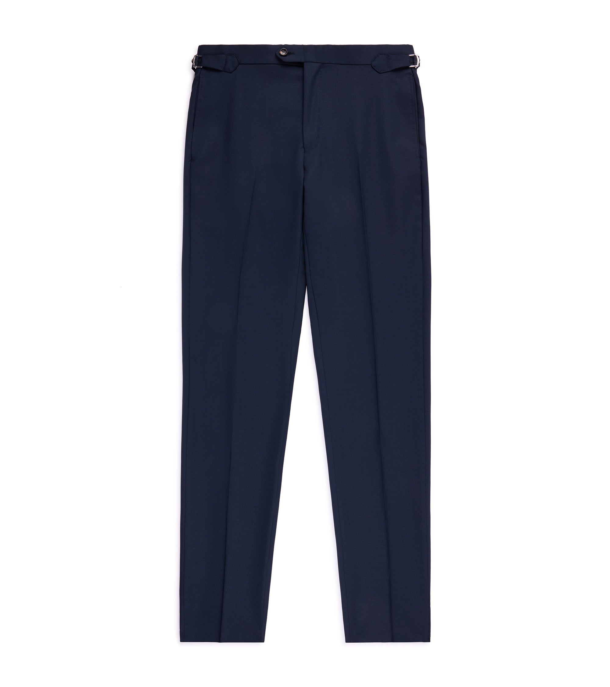 Trunk Walbrook High Twist Wool Suit Trousers: Navy