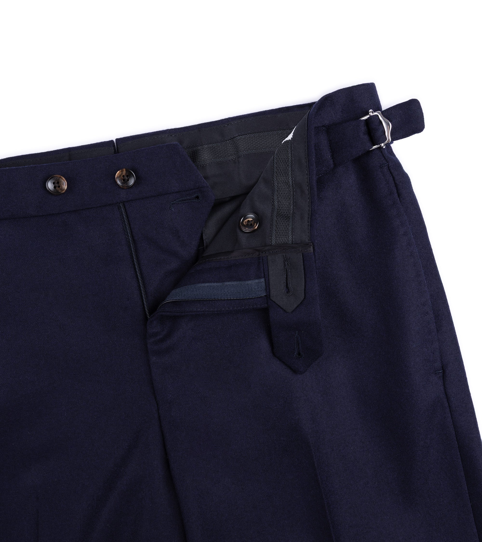 Trunk Walbrook Wool Flannel Suit Trousers: Navy