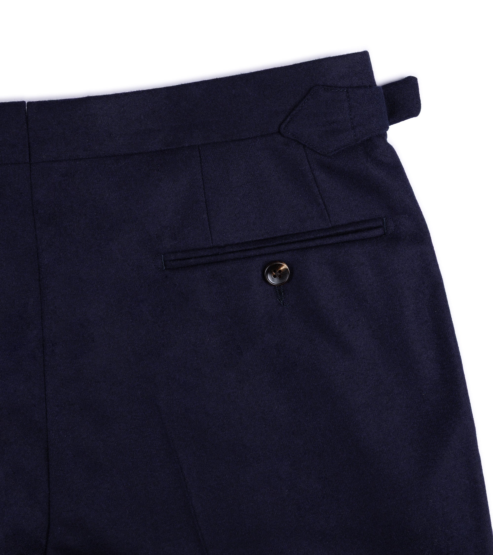 Trunk Walbrook Wool Flannel Suit Trousers: Navy