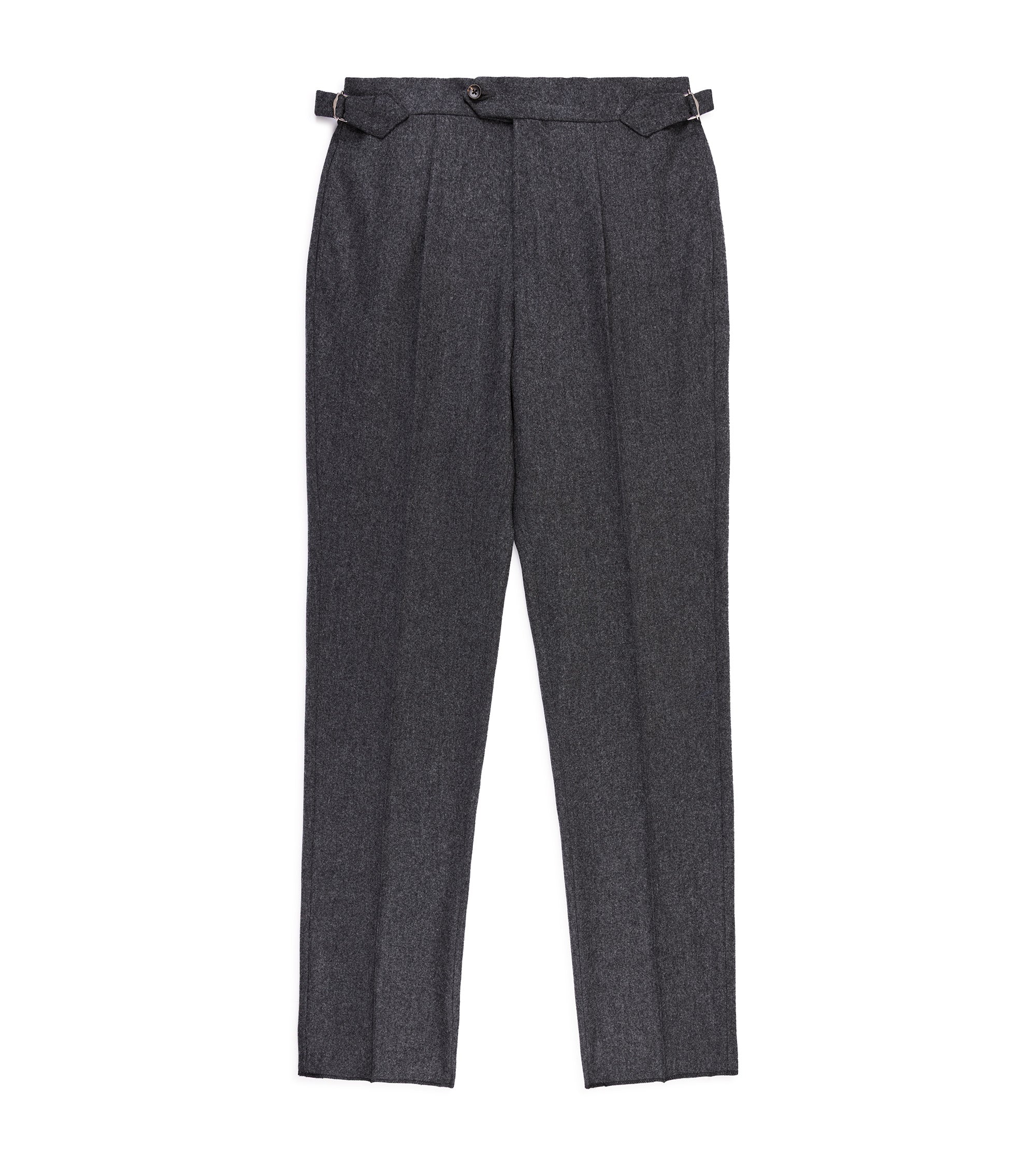Trunk Warwick Wool Flannel Trousers: Grey