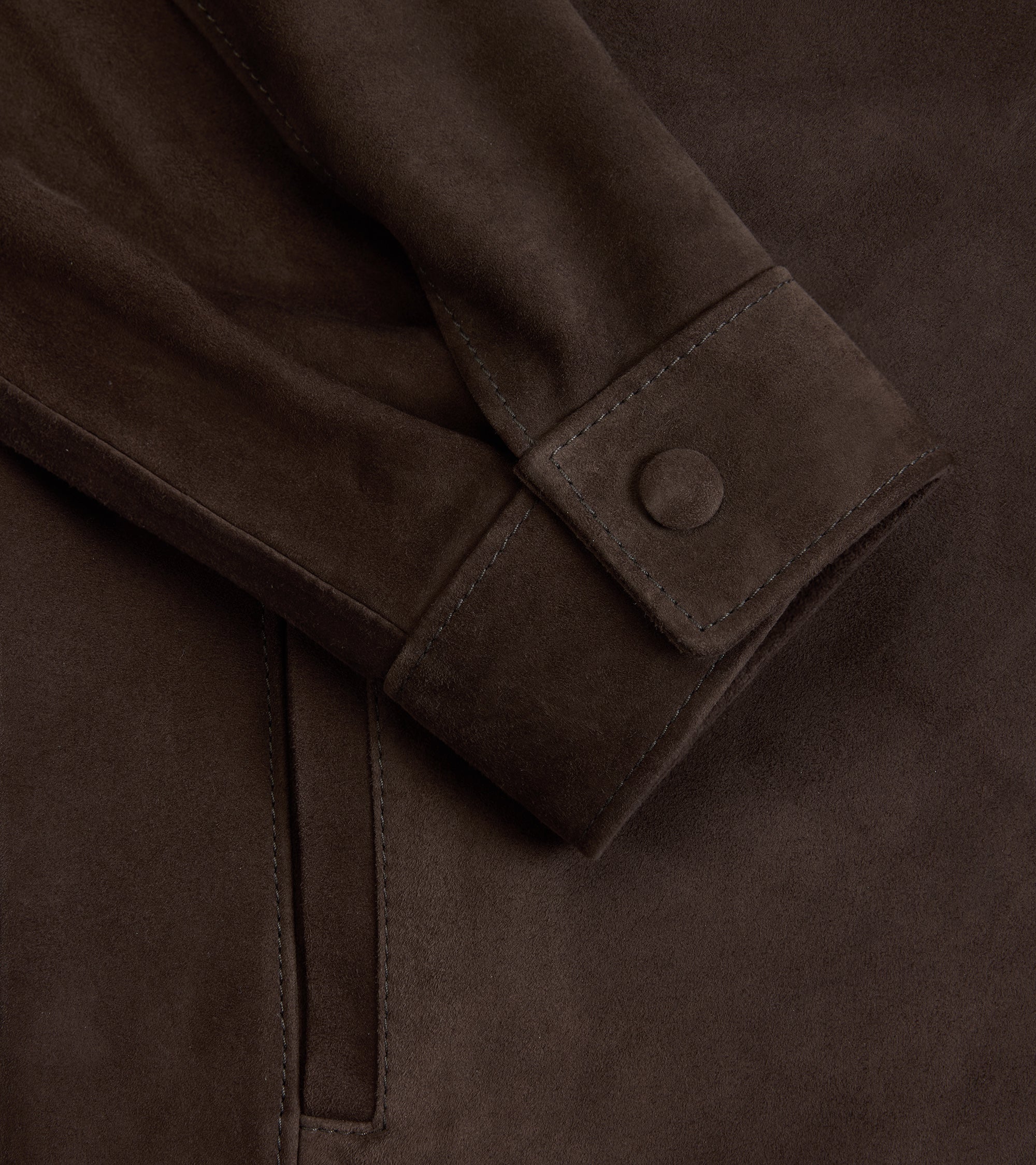 Valstar Blackley Suede Overshirt: Caffè