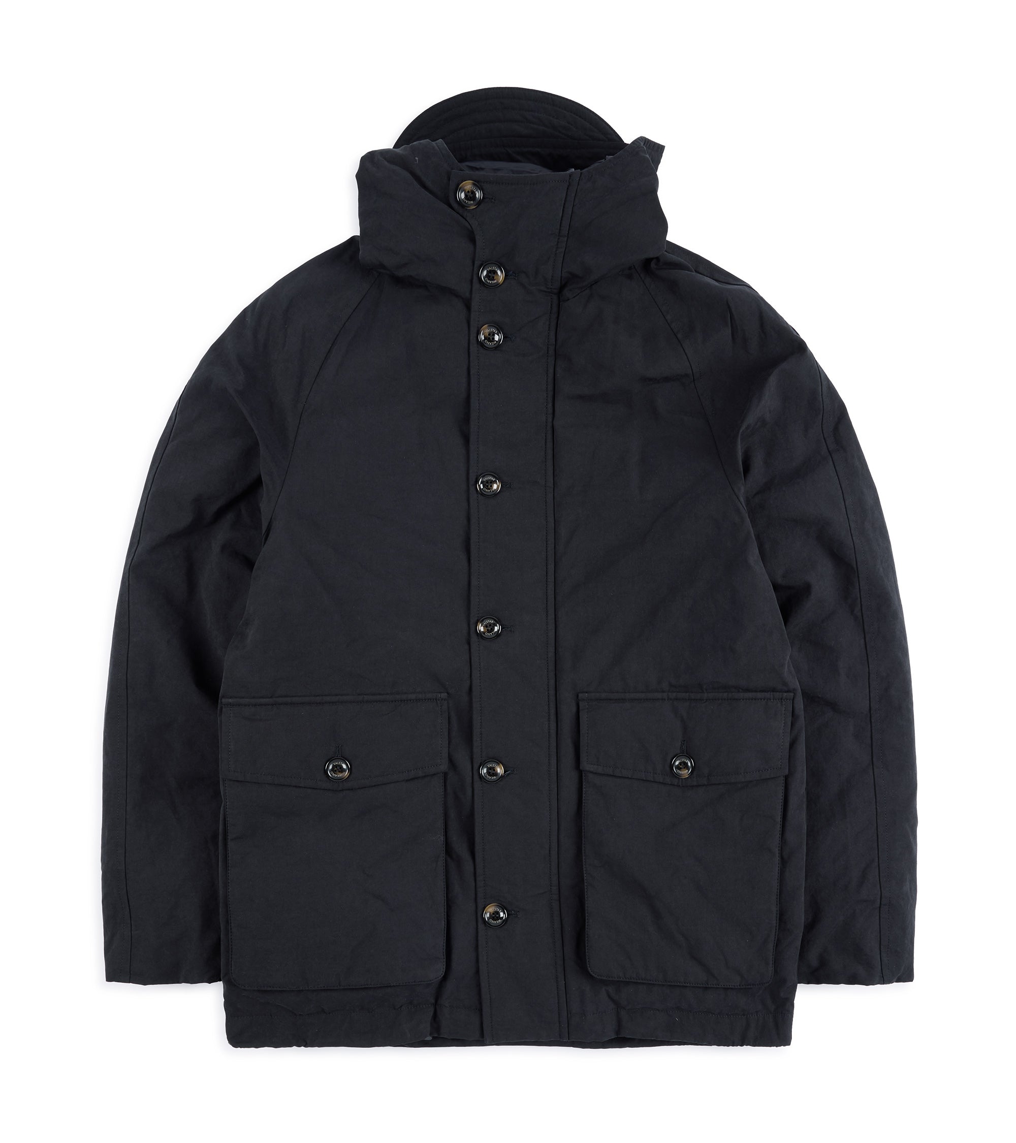 Valstar Liam Waxed Cotton Goose Down Parka: Navy