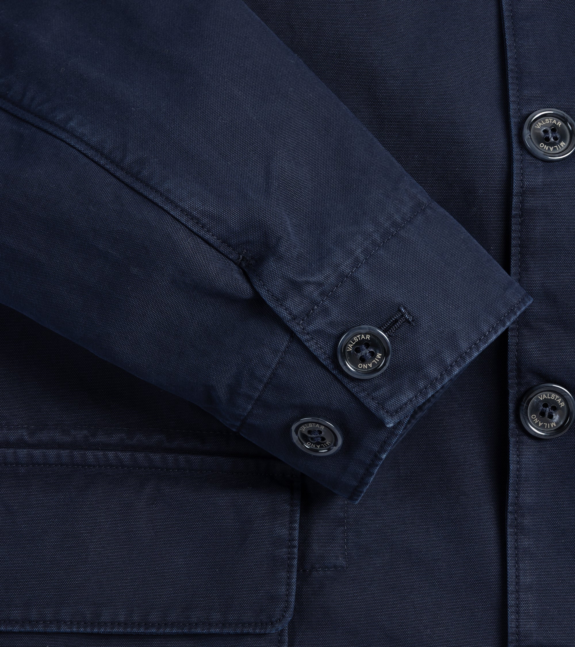 Valstar Nils Cotton Canvas Barn Jacket: Navy