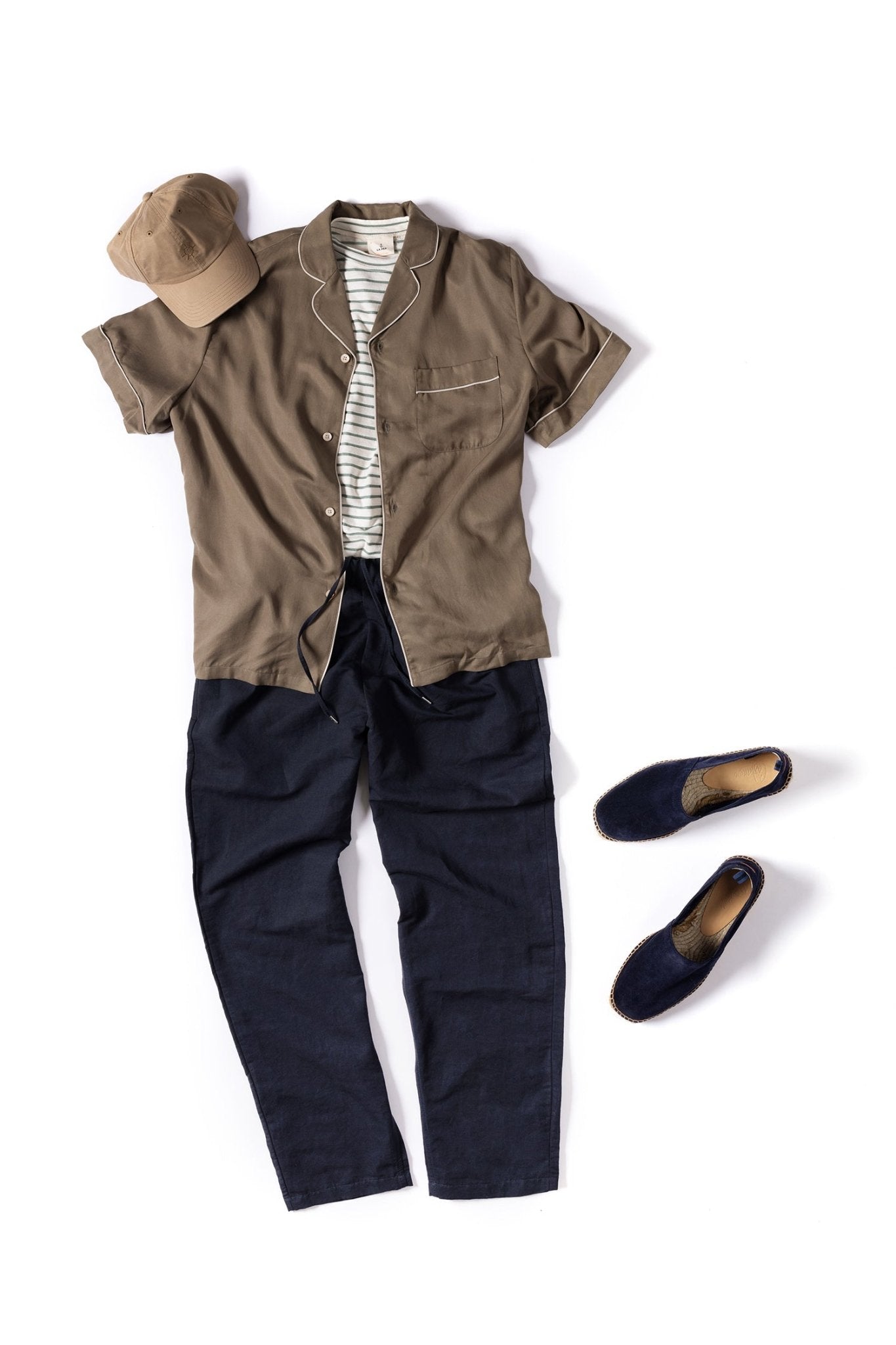 A Kind of Guise Tencel Cesare Shirt: Melted Sage - Trunk Clothiers