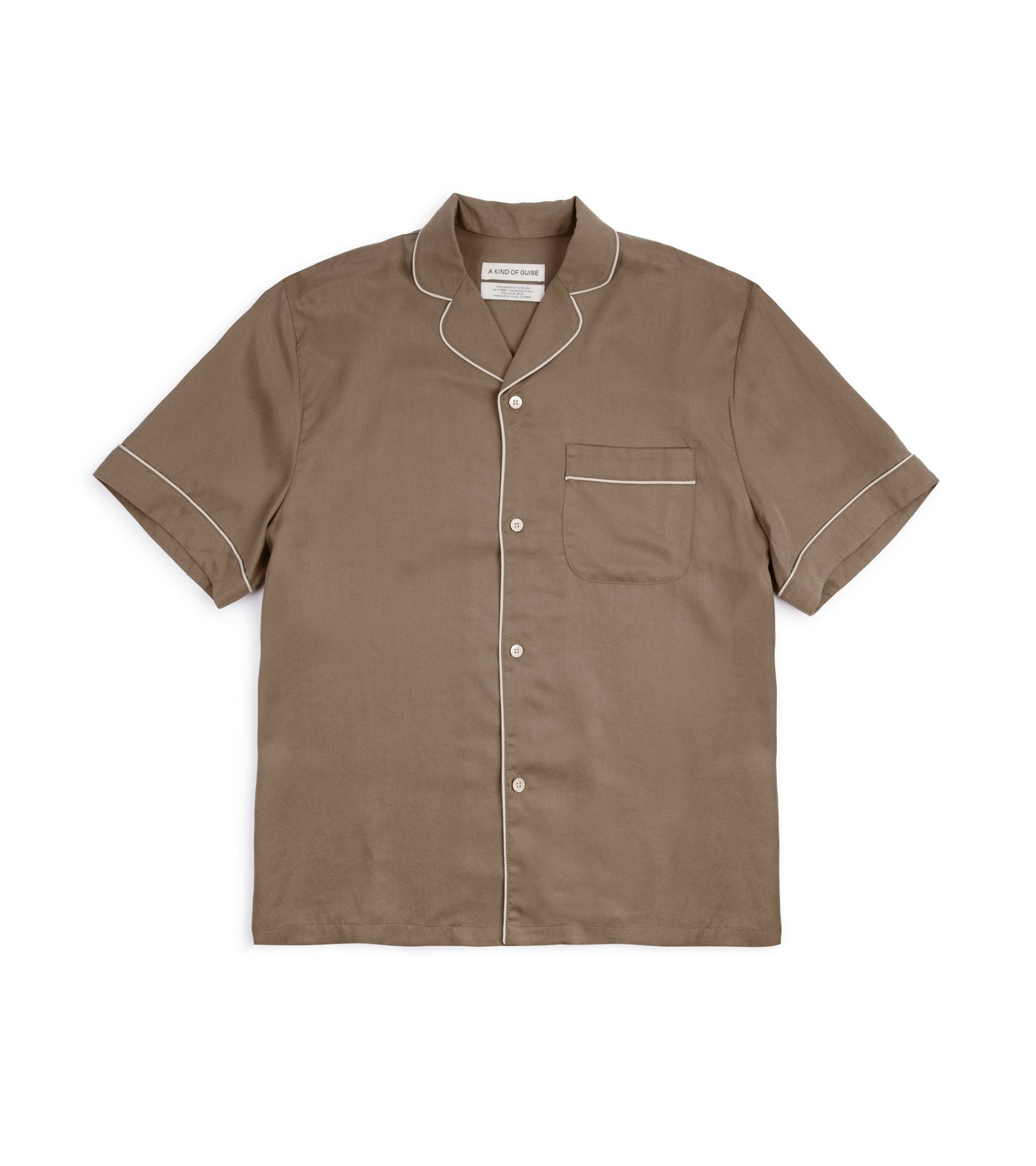 A Kind of Guise Tencel Cesare Shirt: Melted Sage - Trunk Clothiers