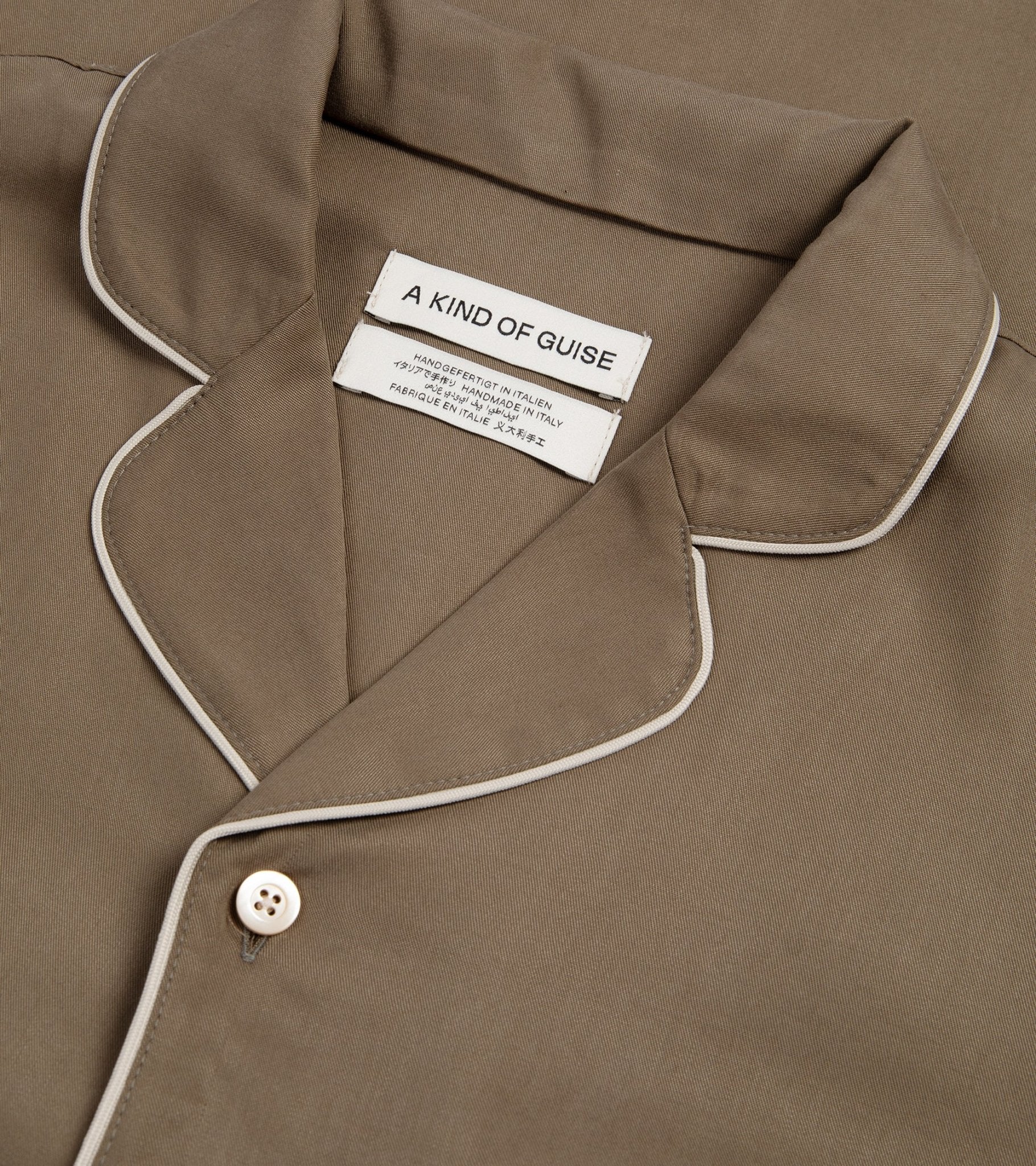 A Kind of Guise Tencel Cesare Shirt: Melted Sage - Trunk Clothiers