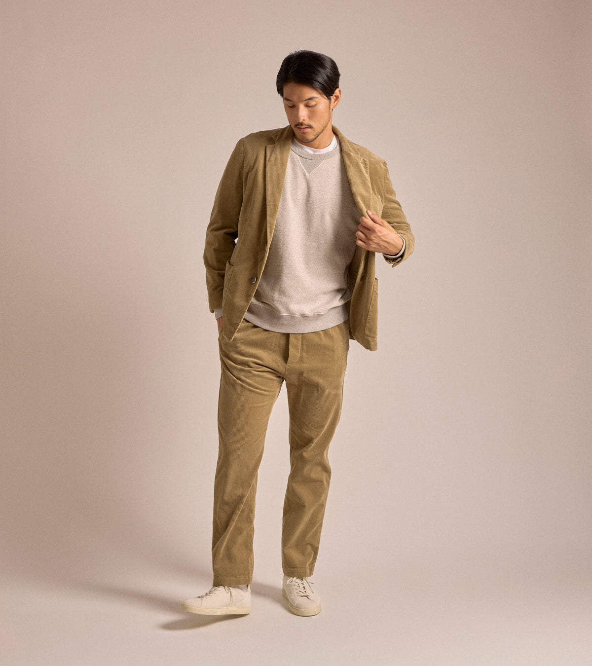 Barena Borgo Cortivo Cotton Corduroy Jacket: Putty