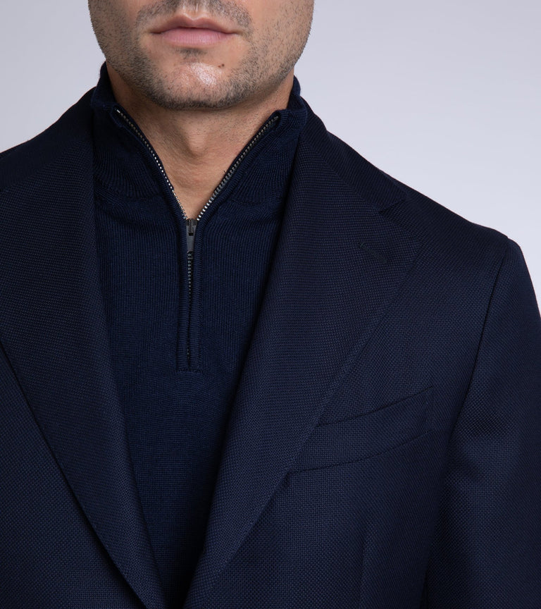 Boglioli for Trunk Wool Hopsack K Jacket Navy Trunk Clothiers