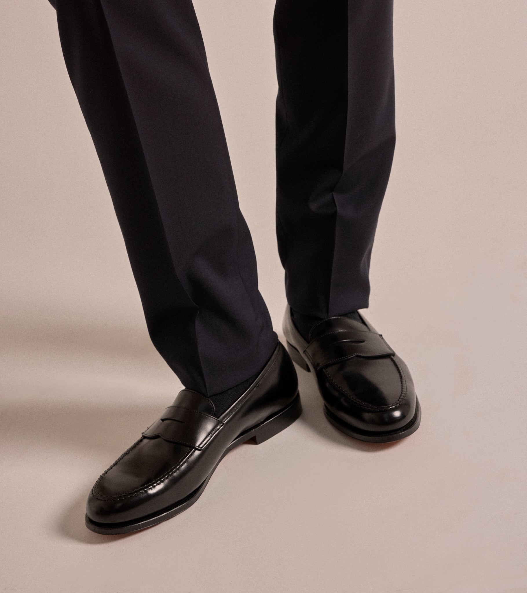 Crockett & Jones Boston Loafer in Black Cavalry Leather | Trunk