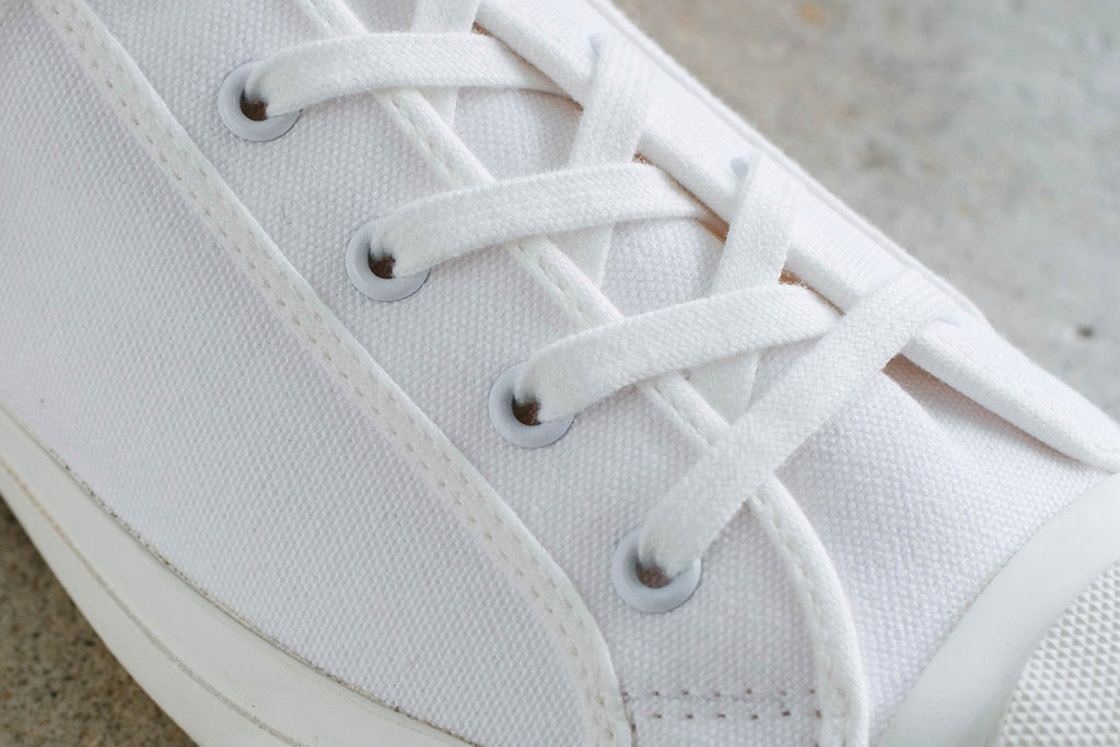 Doek Court Canvas Sneaker: Optical White