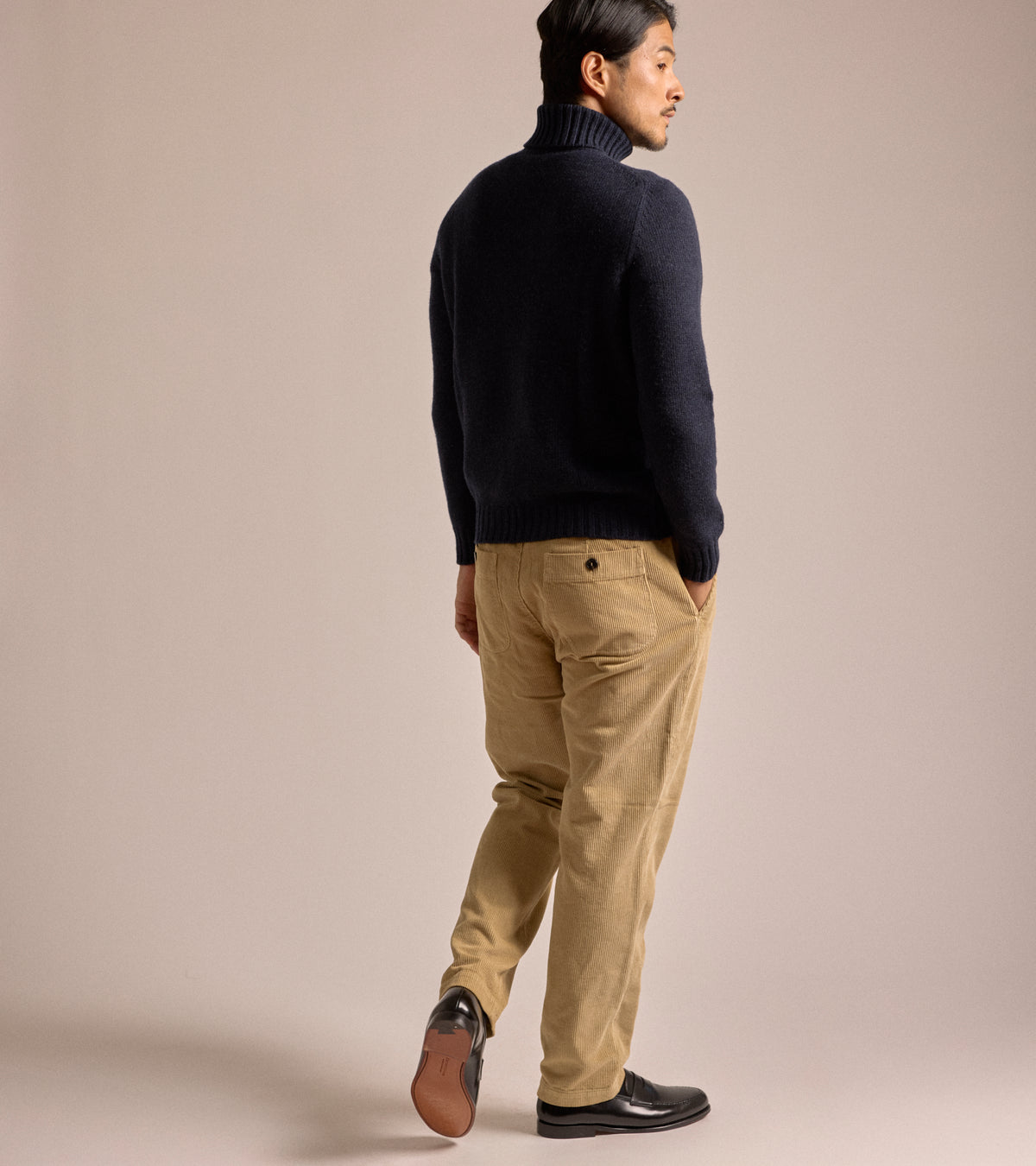 Fedeli Oslo Wool Cashmere Roll Neck Sweater: Storm