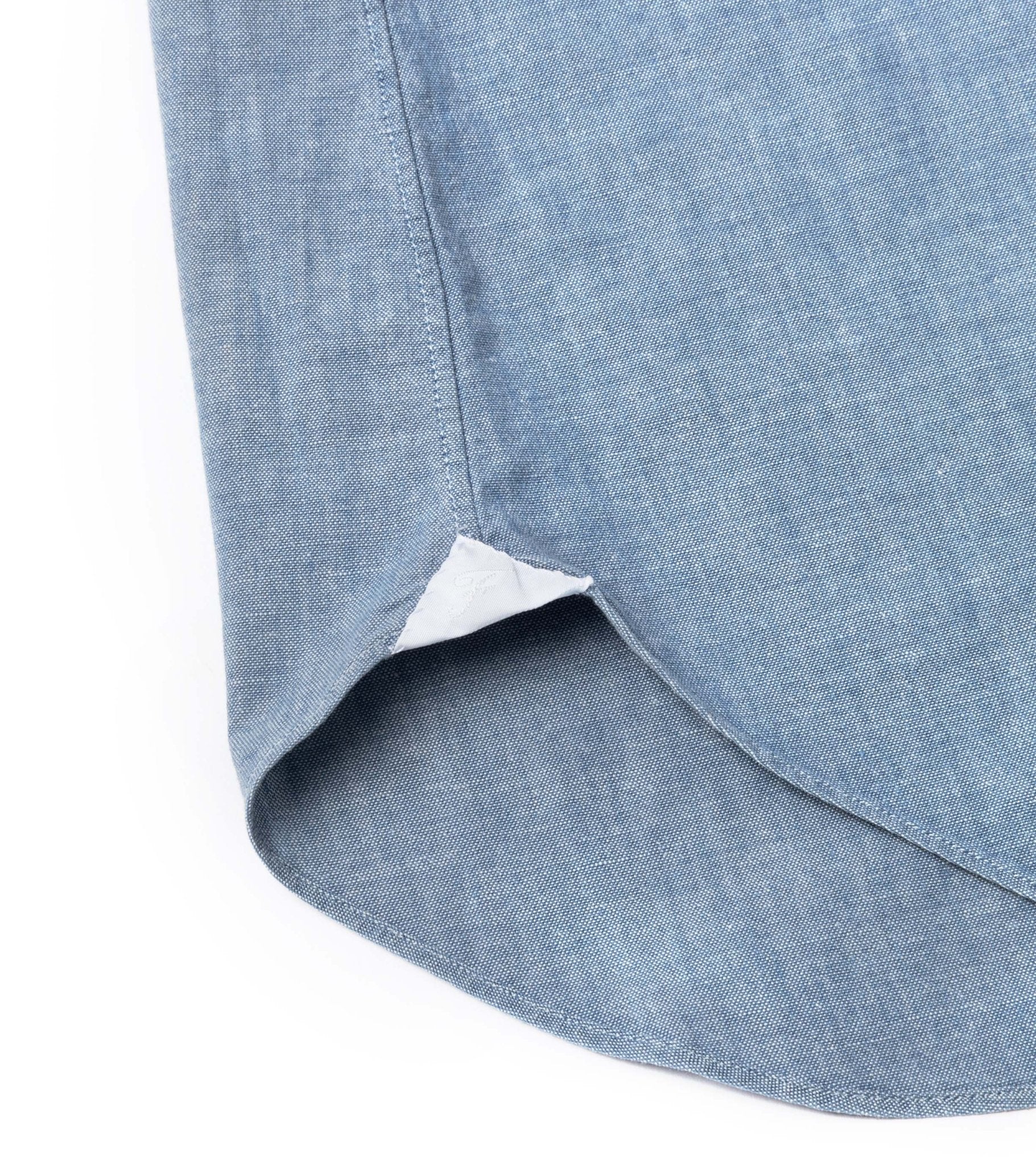 Finamore Gaeta Classic Cotton Leonardo Button Down Sport Shirt: Chambray - Trunk Clothiers