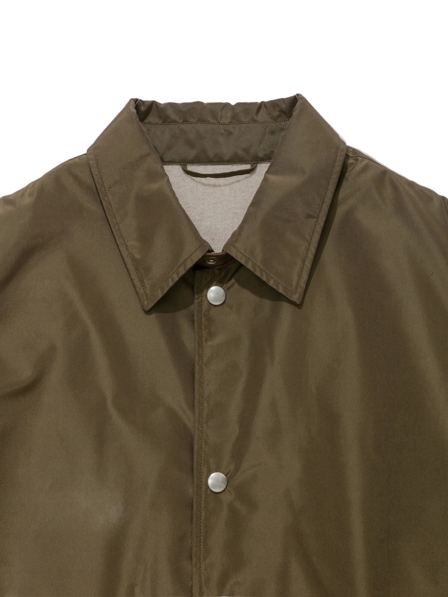 Kaptain Sunshine Silk Poly Coach Jacket: Olive
